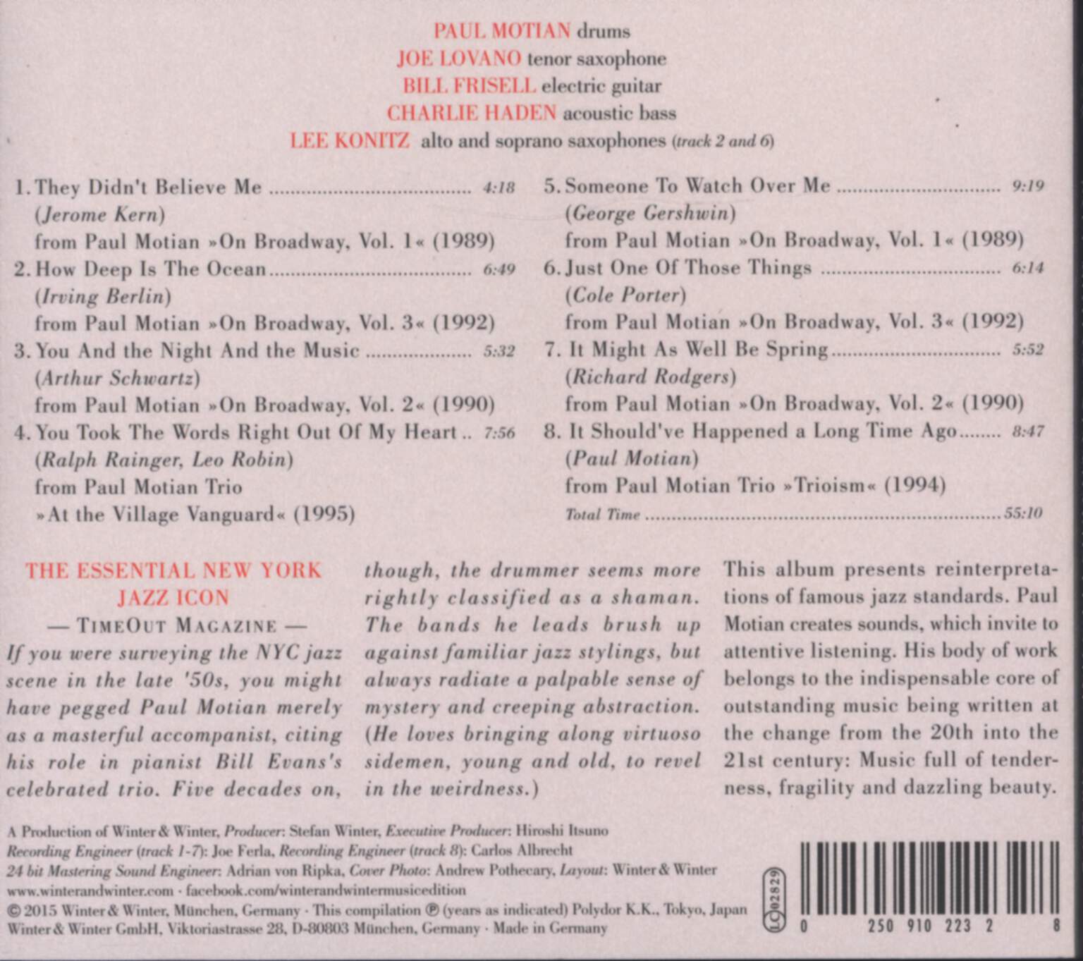 Paul Motian: Standards Plus One, CD