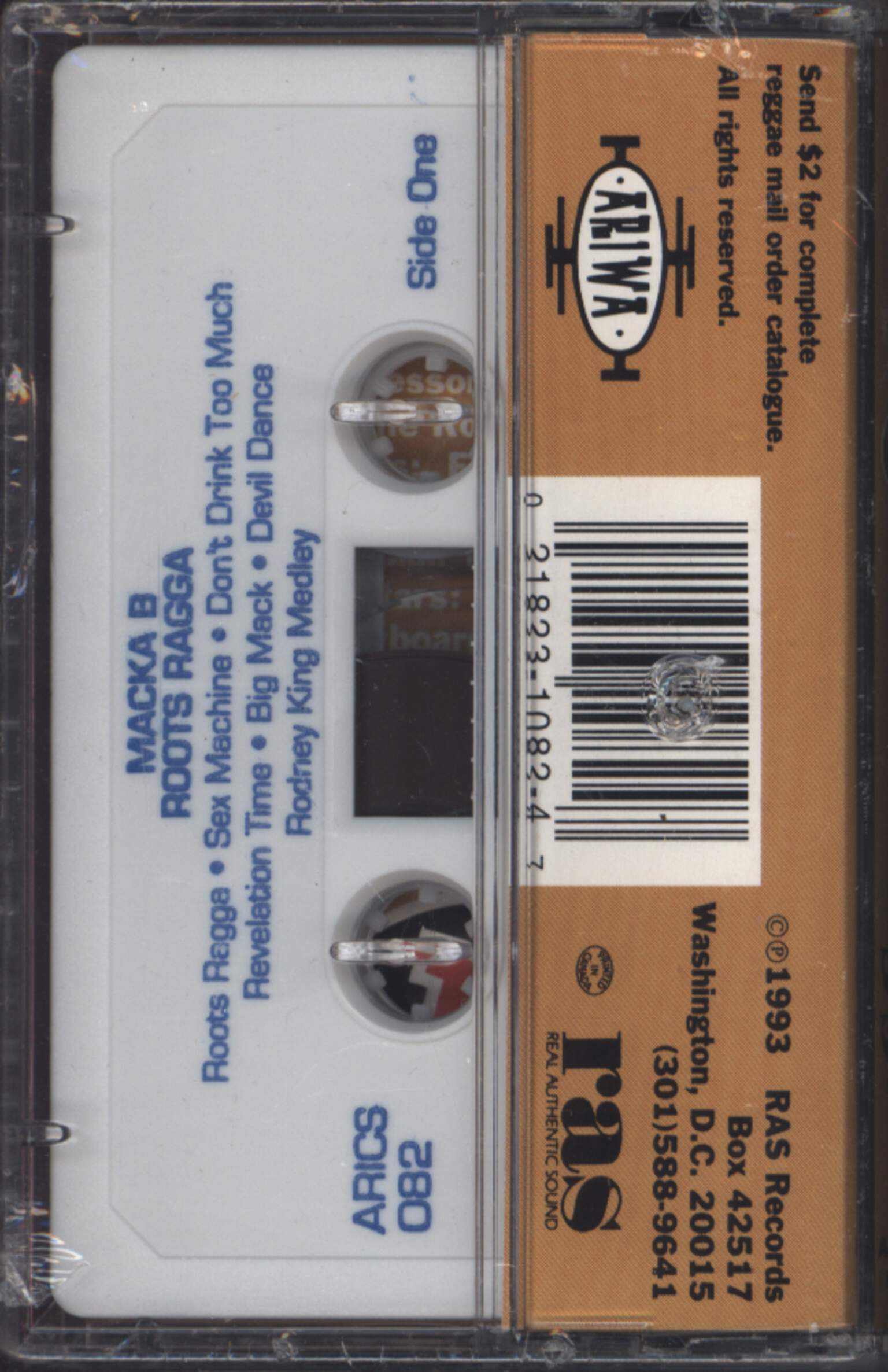 Macka B: Roots Ragga, Compact Cassette