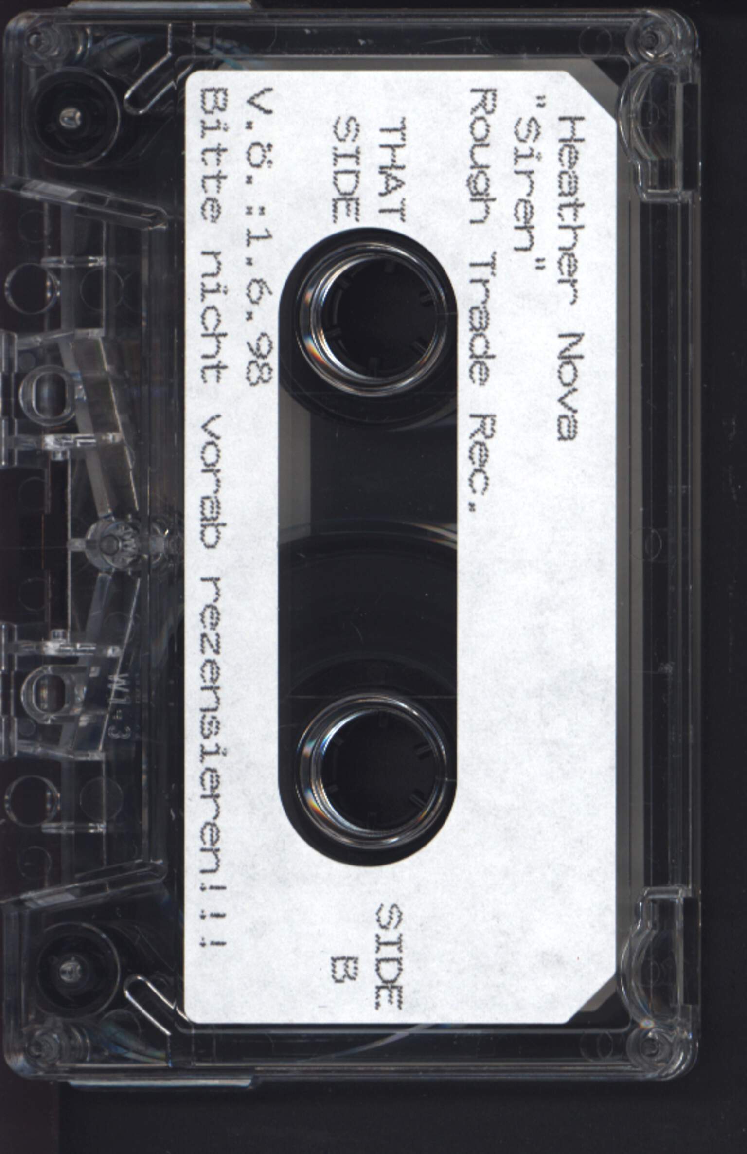 Heather Nova: Siren, Tape