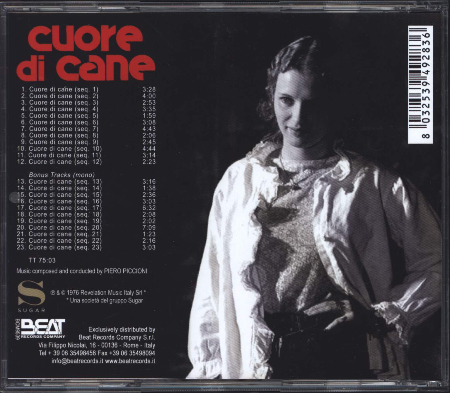 Piero Piccioni: Cuore Di Cane, CD