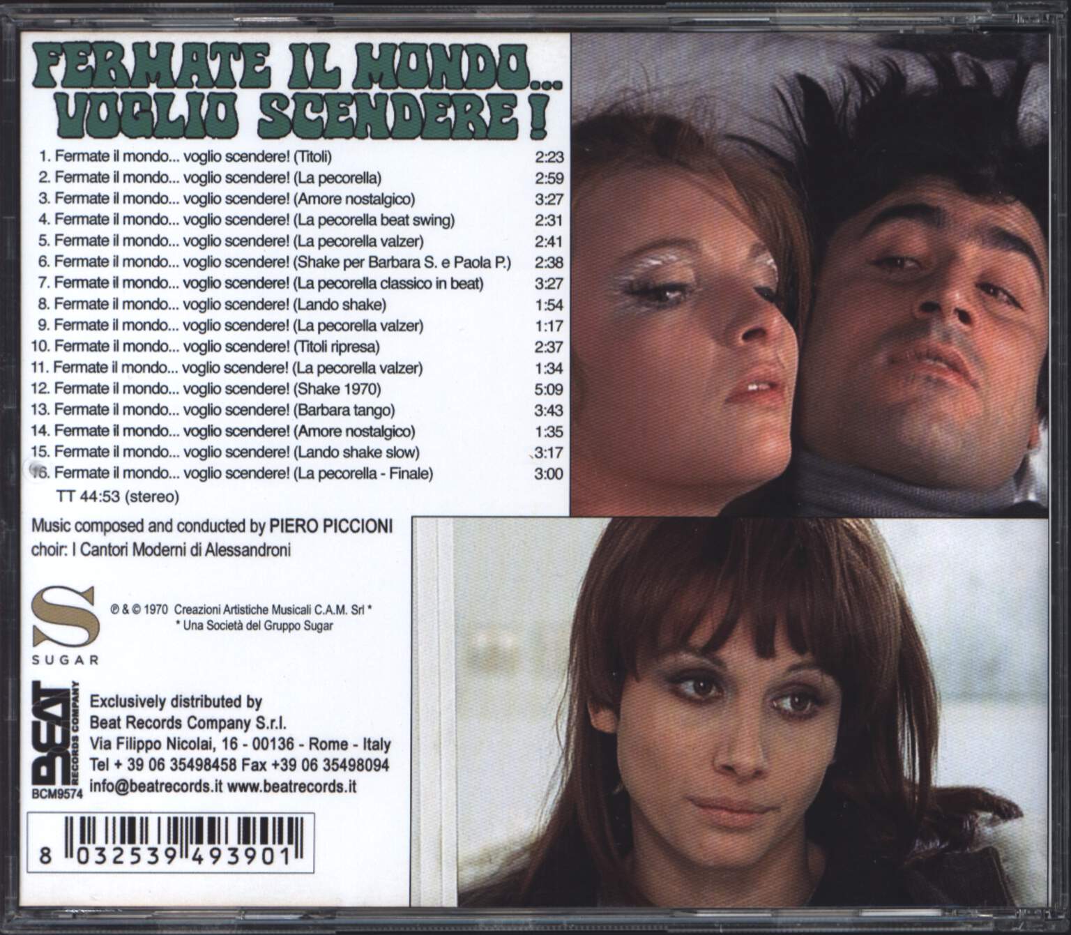 Piero Piccioni: Fermate Il Mondo ... Voglio Scendere!, CD