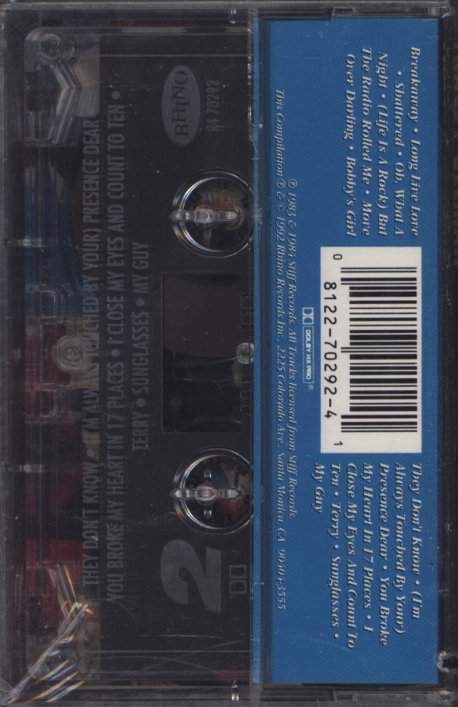 Tracey Ullman: The Best Of Tracey Ullman: You Broke My Heart In 17 Places, Compact Cassette