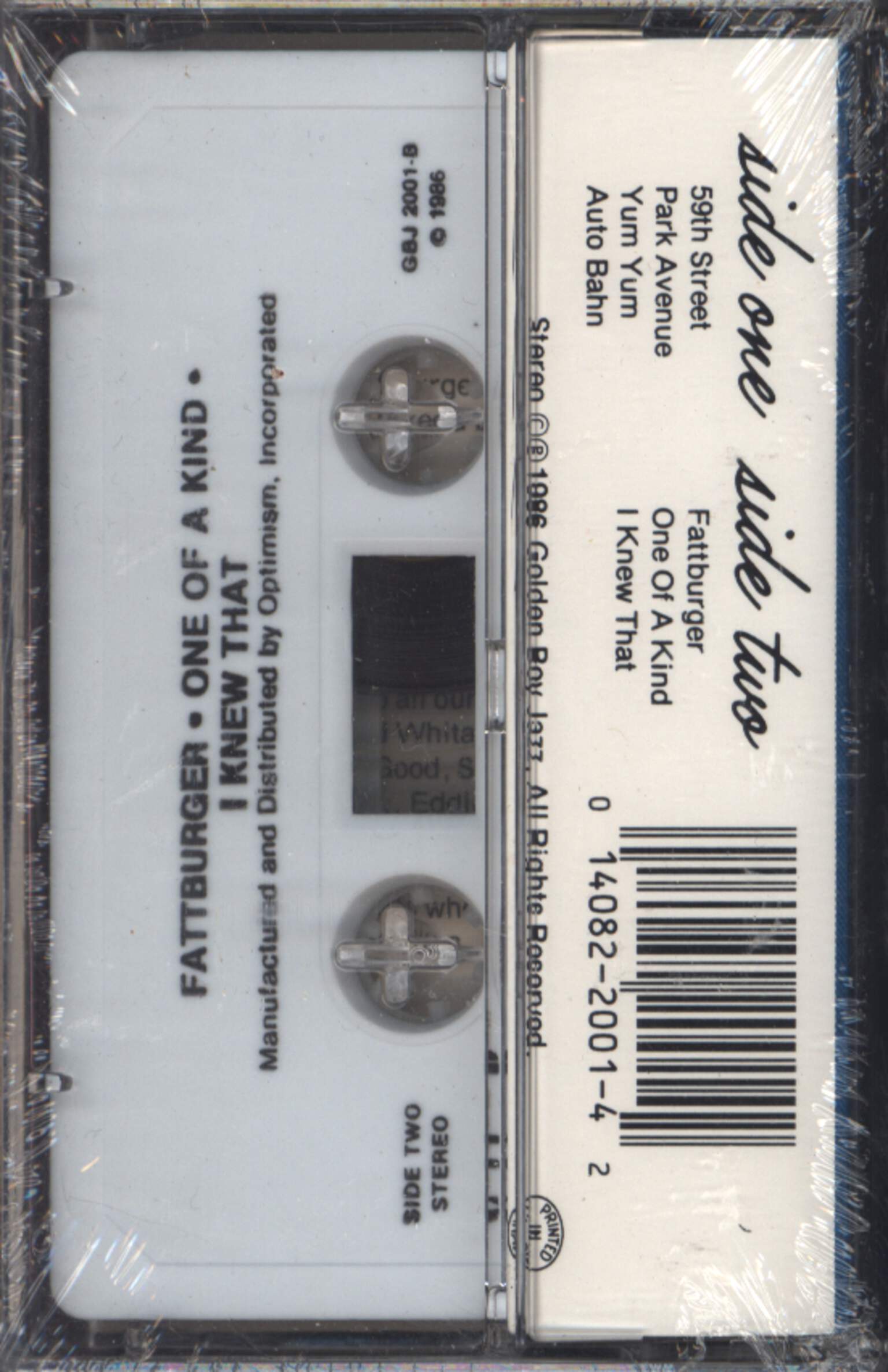 Fattburger: One Of A Kind, Compact Cassette