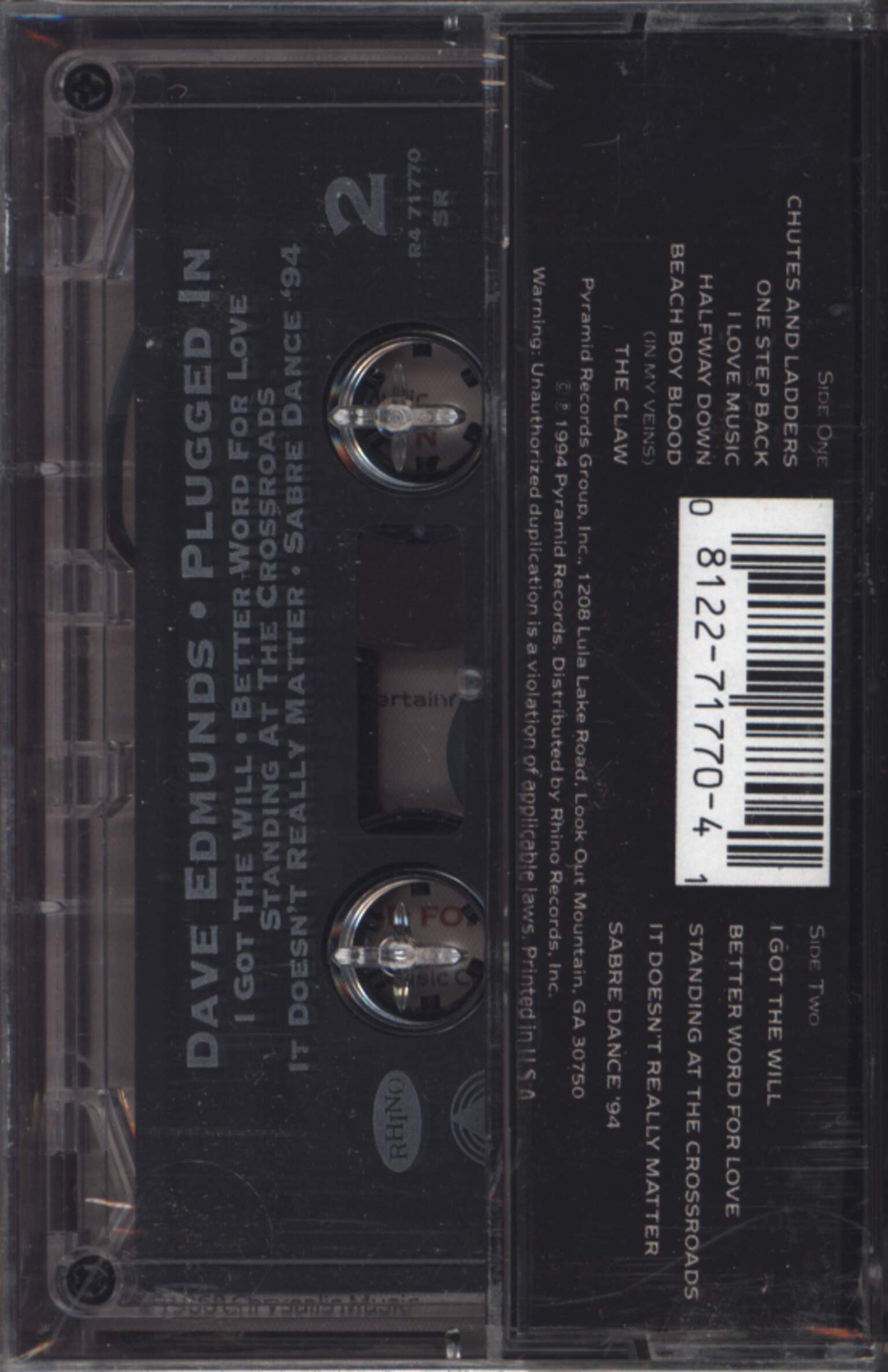 Dave Edmunds: Plugged In, Compact Cassette