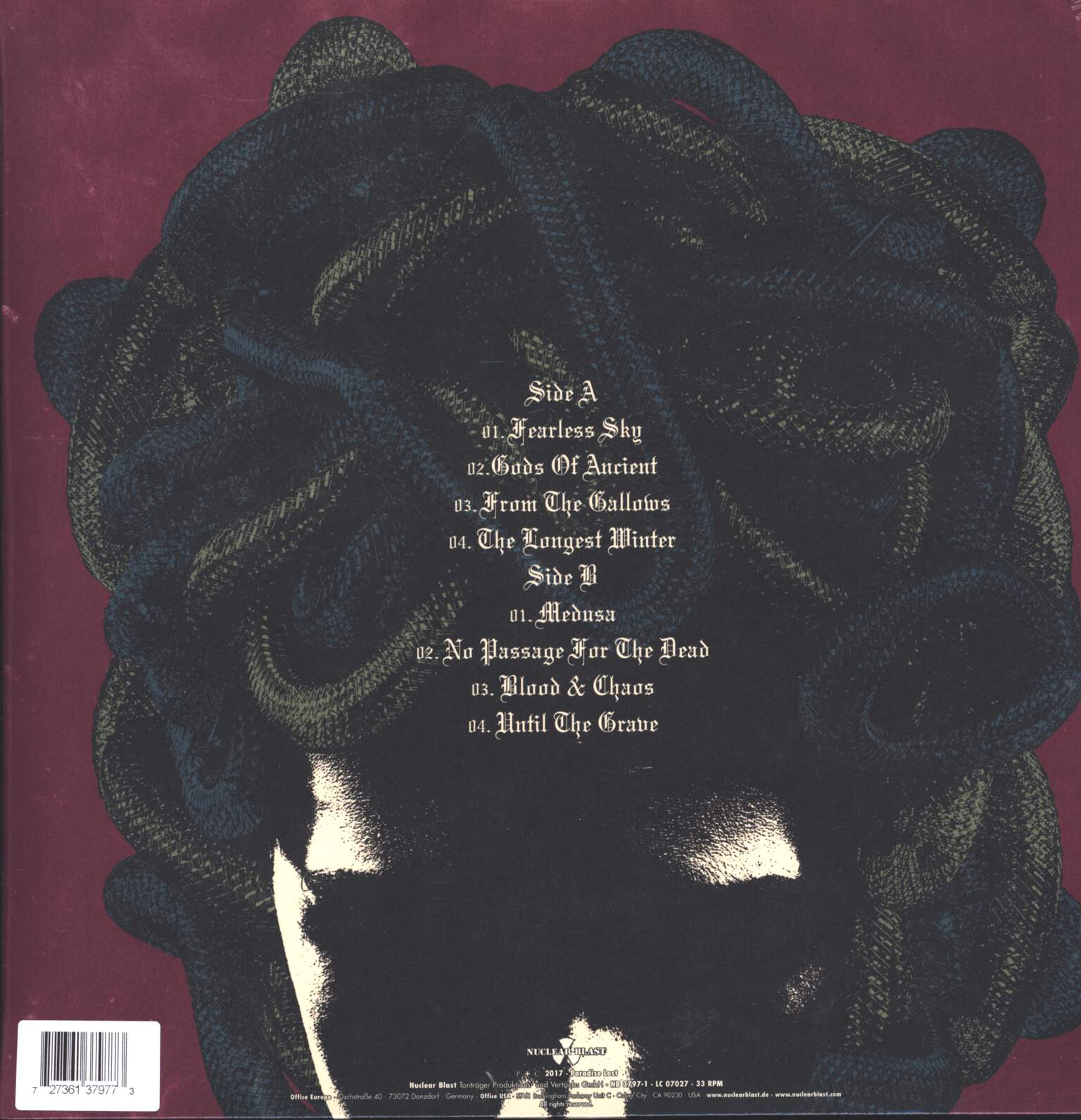 Paradise Lost: Medusa, LP (Vinyl)