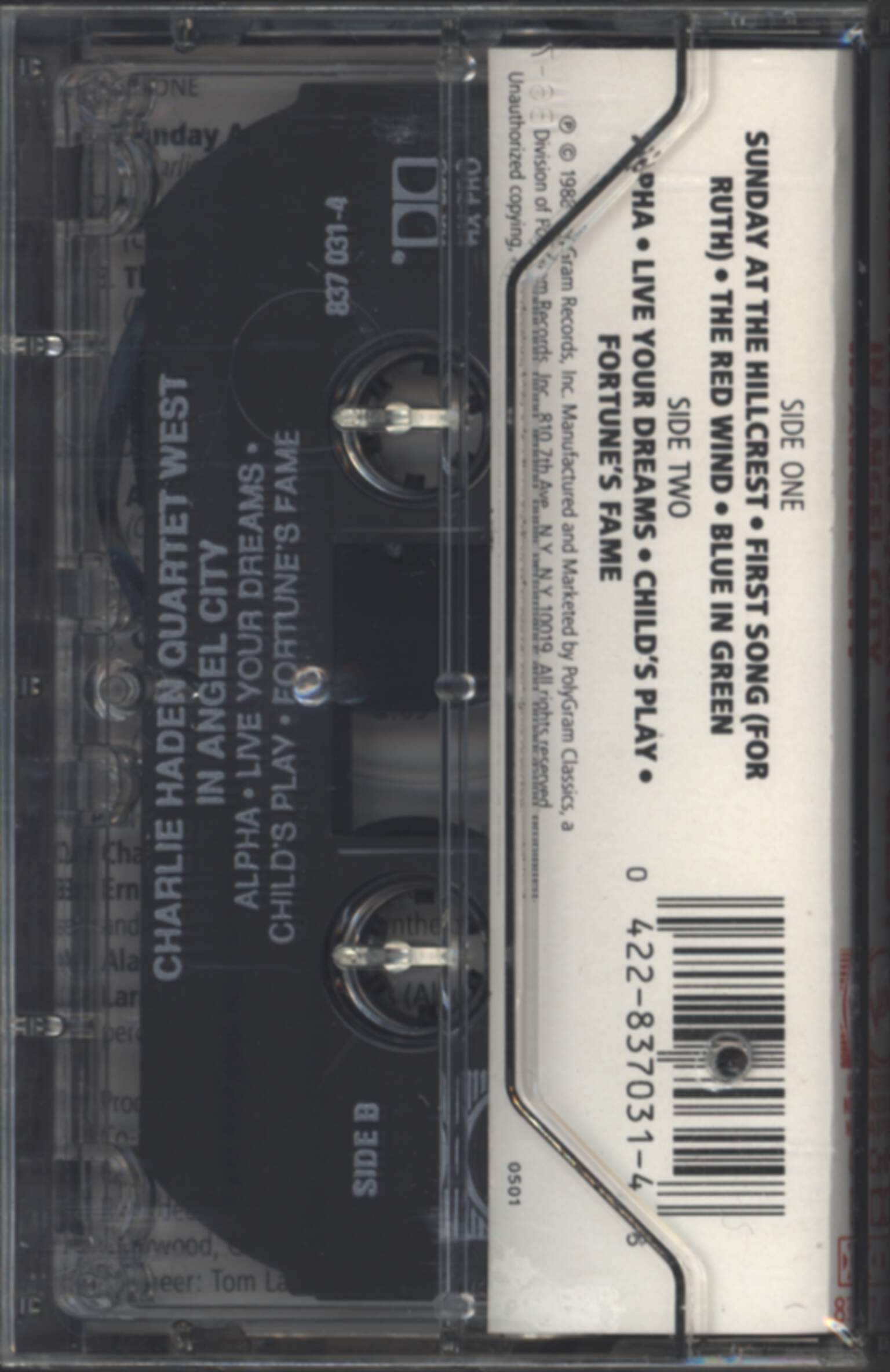 Charlie Haden Quartet West: In Angel City, Compact Cassette