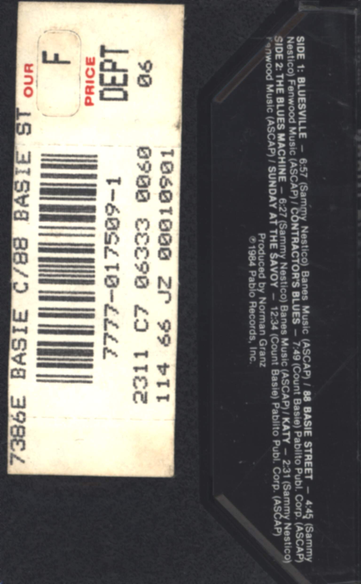 Count Basie Orchestra: 88 Basie Street, Compact Cassette