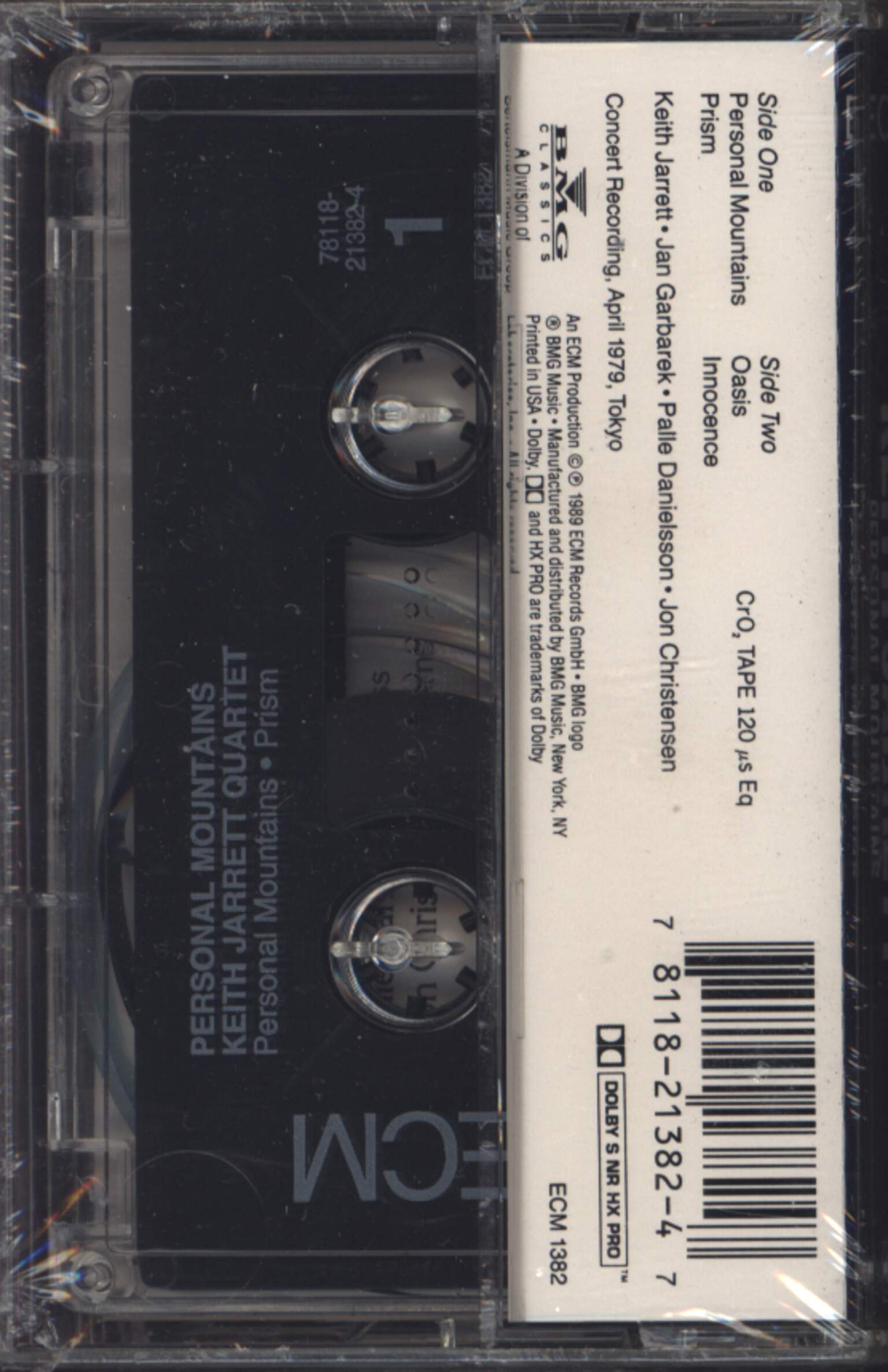 Keith Jarrett: Personal Mountains, Compact Cassette