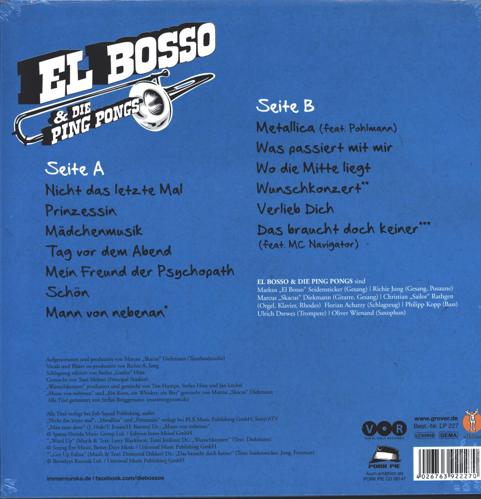 El Bosso & Die Ping Pongs: Tag Vor Dem Abend, LP (Vinyl)