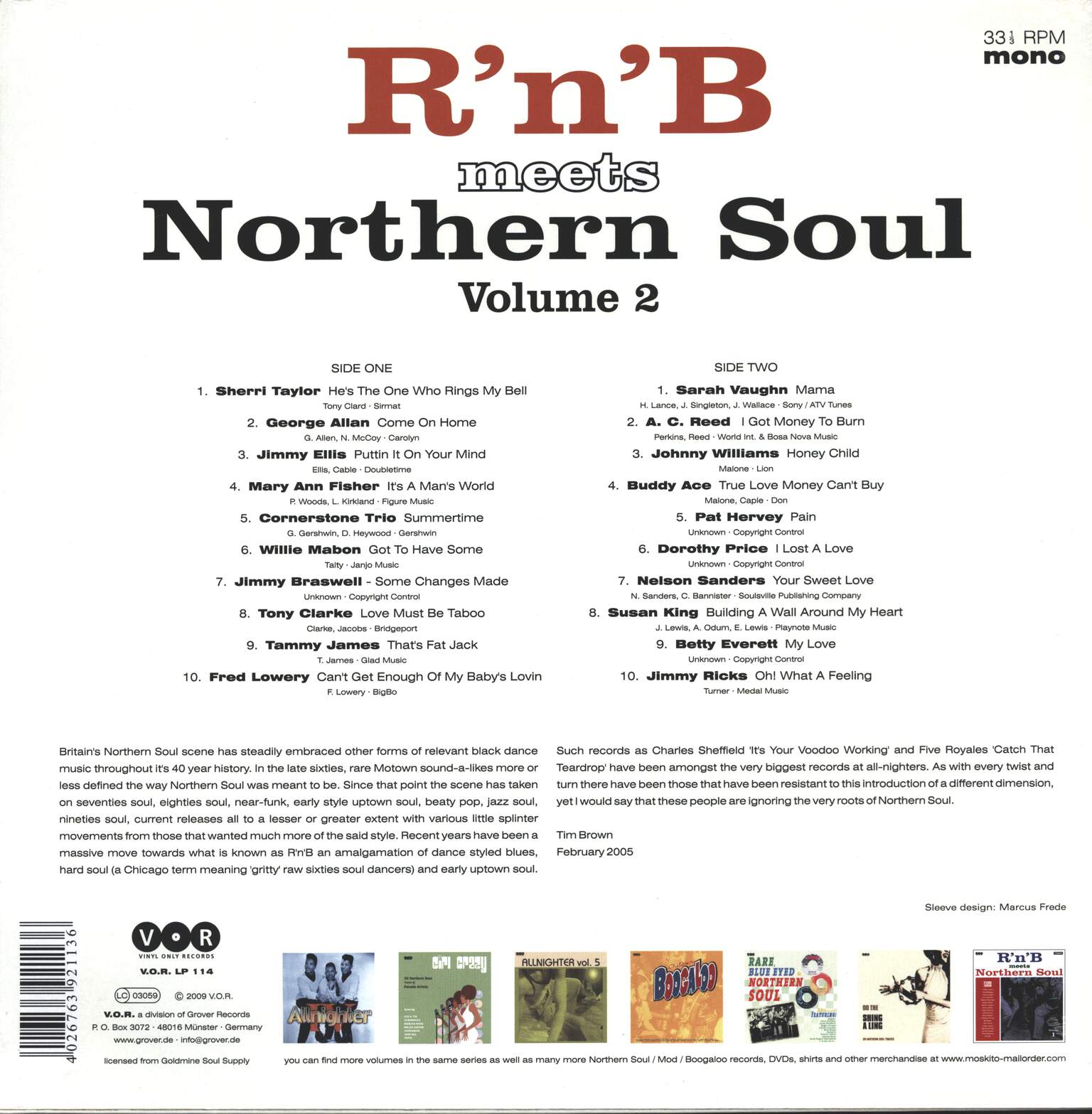 Various: R'n'B Meets Northern Soul Volume 2, LP (Vinyl)