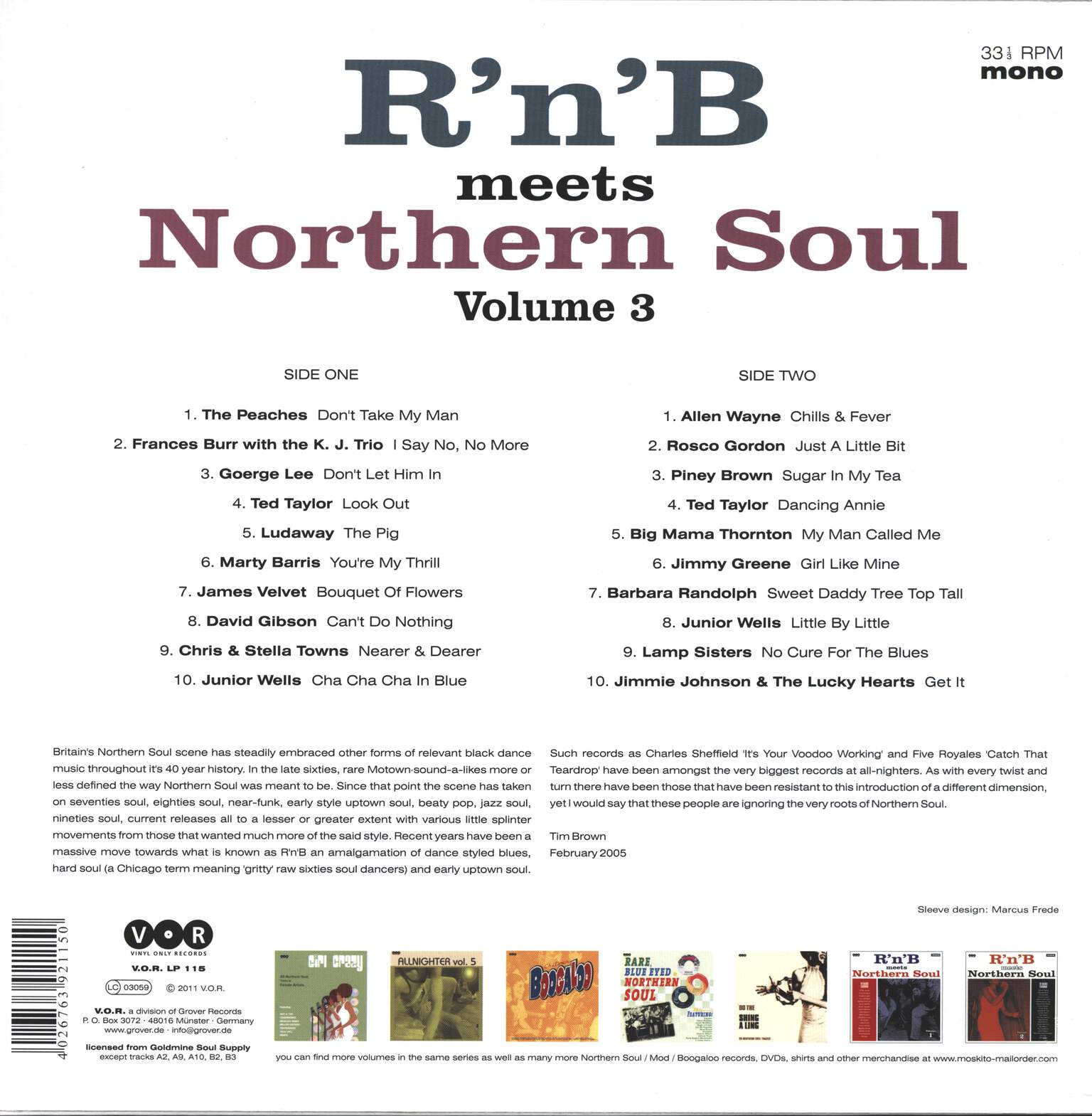 Various: R'n'B Meets Northern Soul Volume 3, LP (Vinyl)