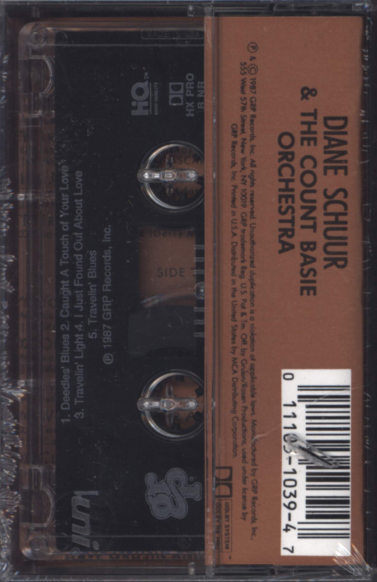 Diane Schuur: Diane Schuur & The Count Basie Orchestra, Compact Cassette