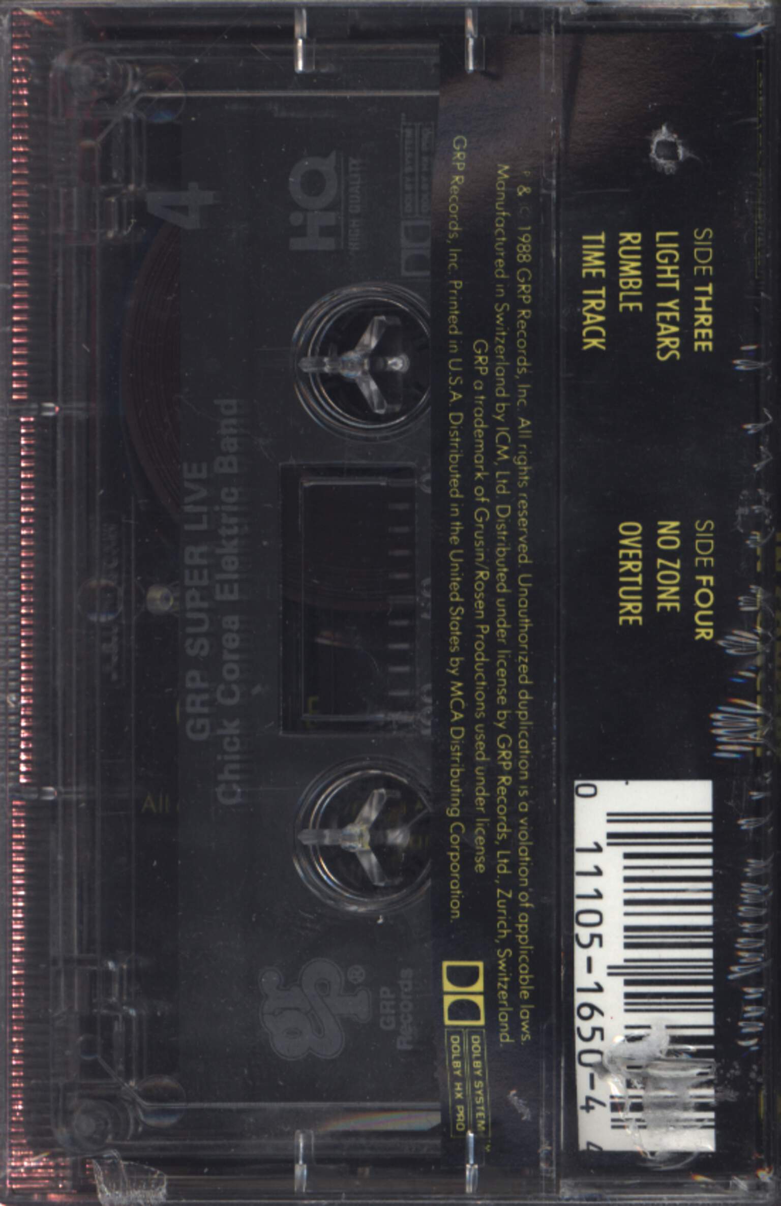 Dave Grusin: GRP Super Live, Compact Cassette