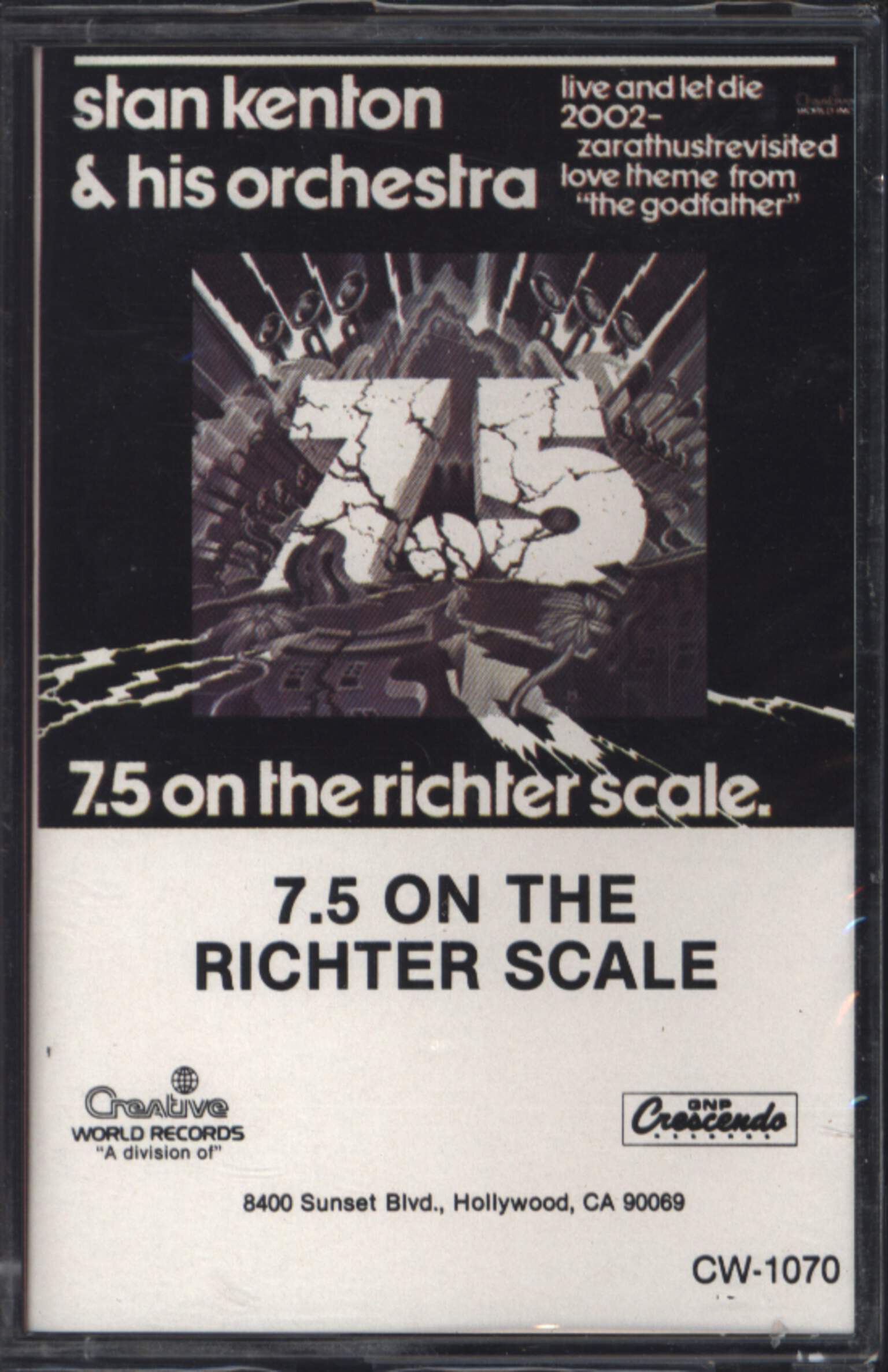 Stan Kenton And His Orchestra: 7.5 On The Richter Scale, Tape
