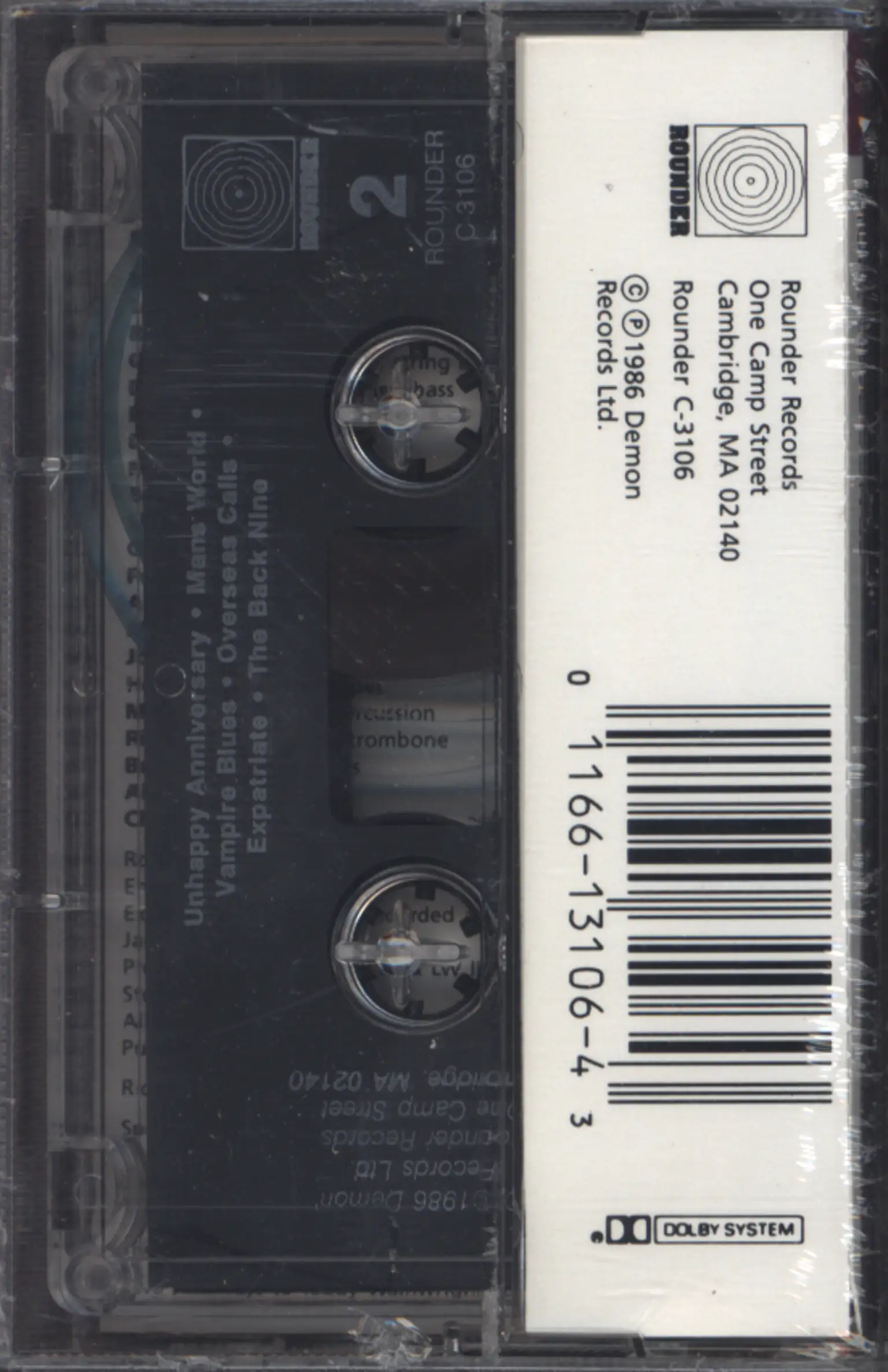 Loudon Wainwright III: More Love Songs, Compact Cassette