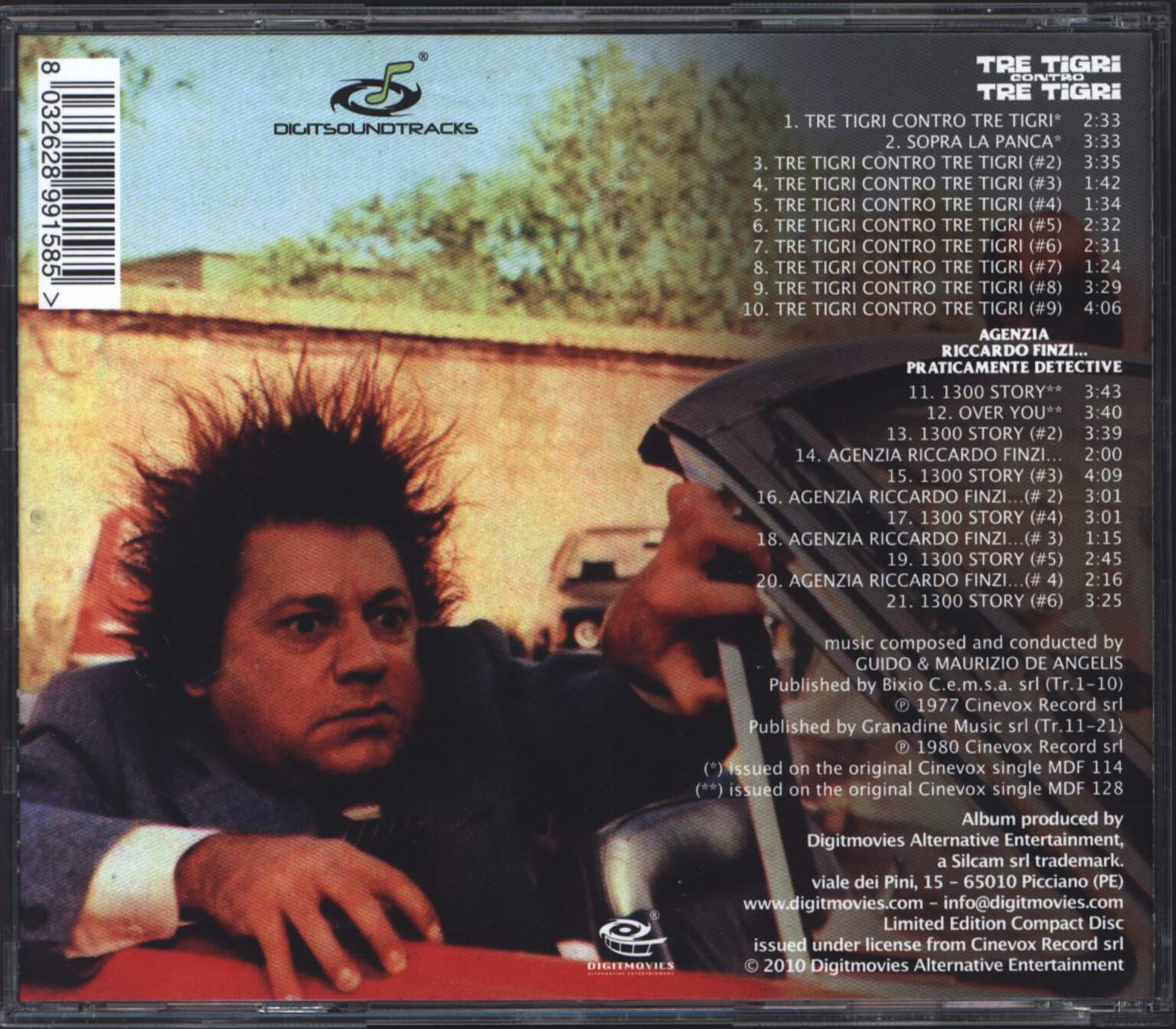 Guido And Maurizio De Angelis: Tre Tigri Contro Tre Tigri / Agenzia Riccardo Finzi... Praticamente Detective (Original Soundtracks In Full Stereo), CD