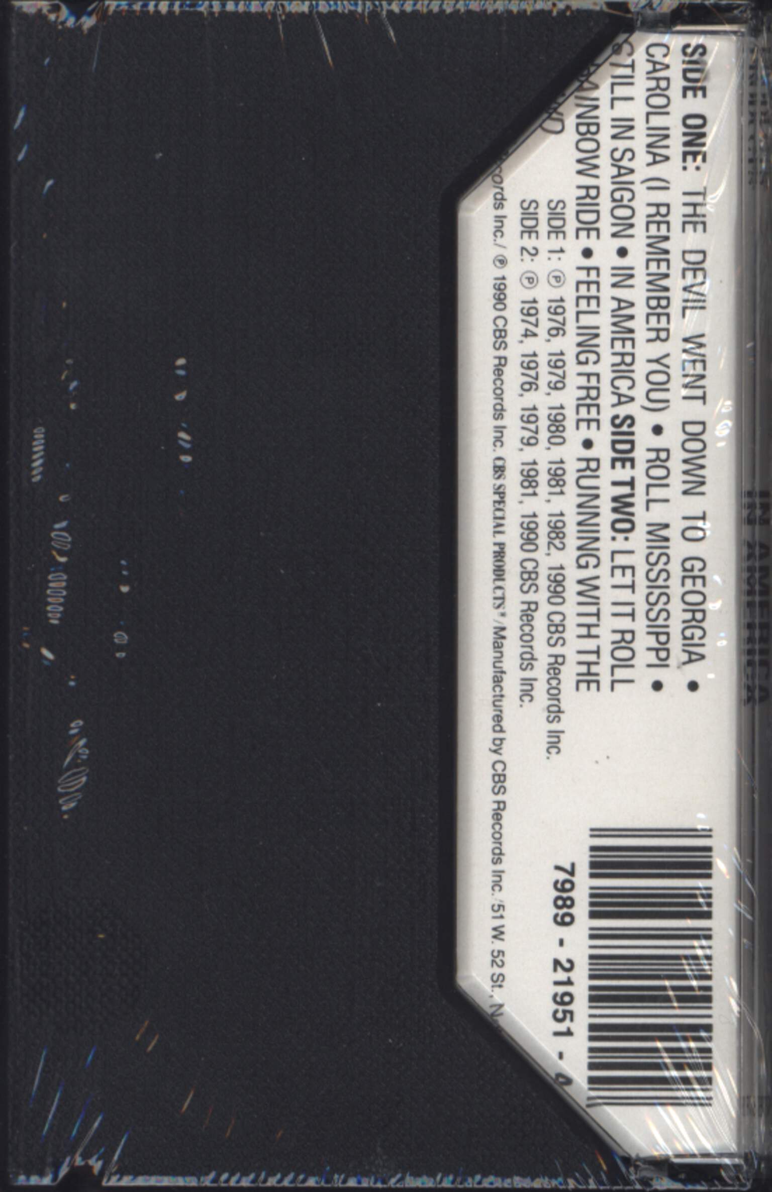 The Charlie Daniels Band: In America, Compact Cassette