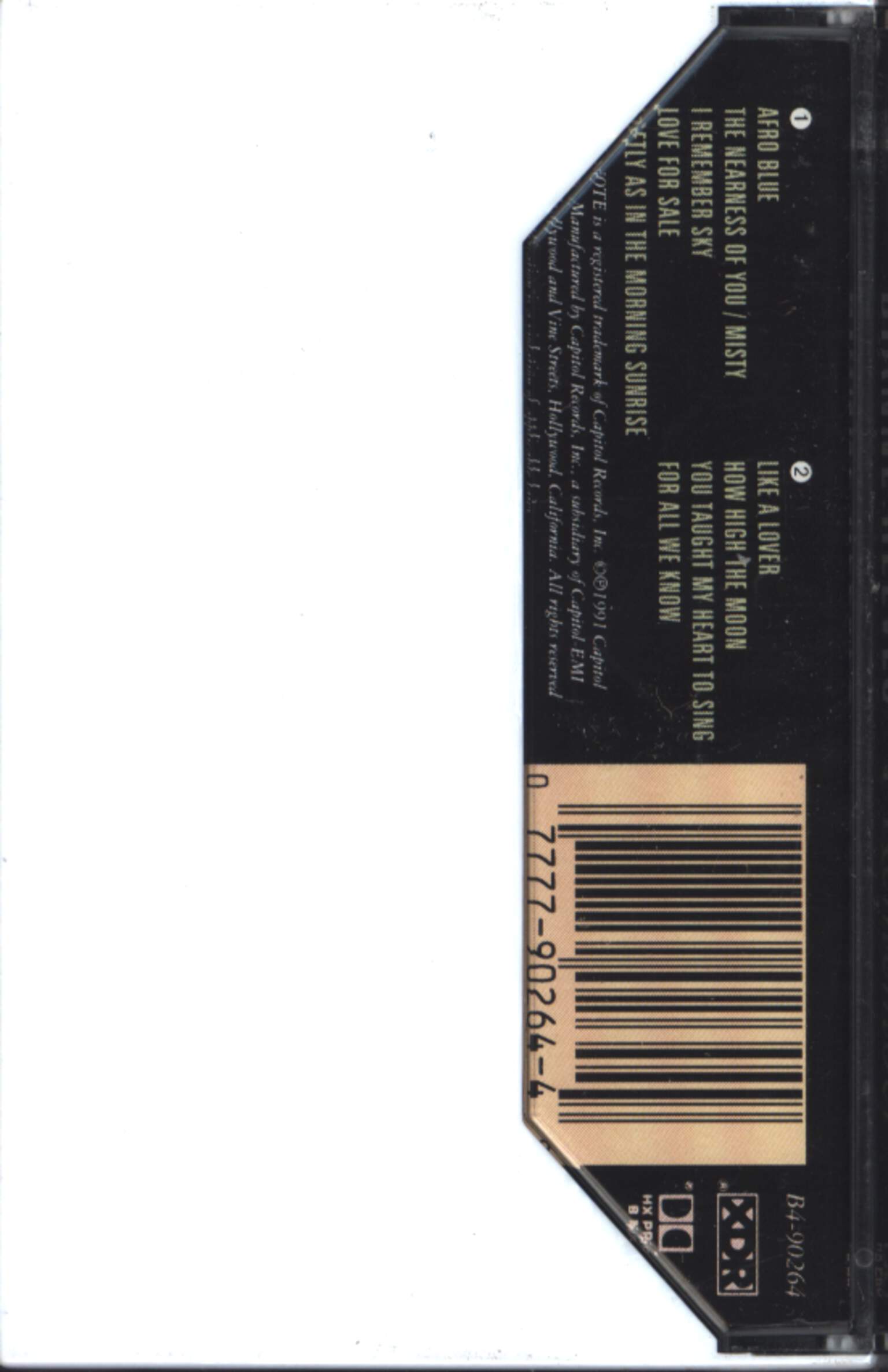 Dianne Reeves: I Remember, Compact Cassette