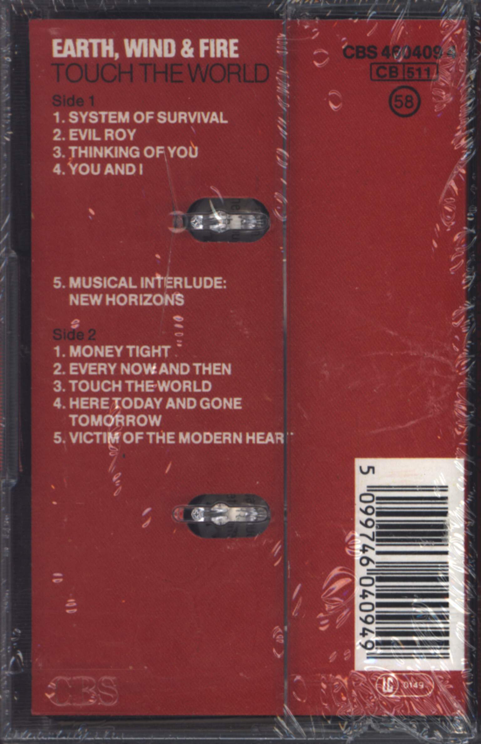 Earth Wind & Fire: Touch The World, Compact Cassette