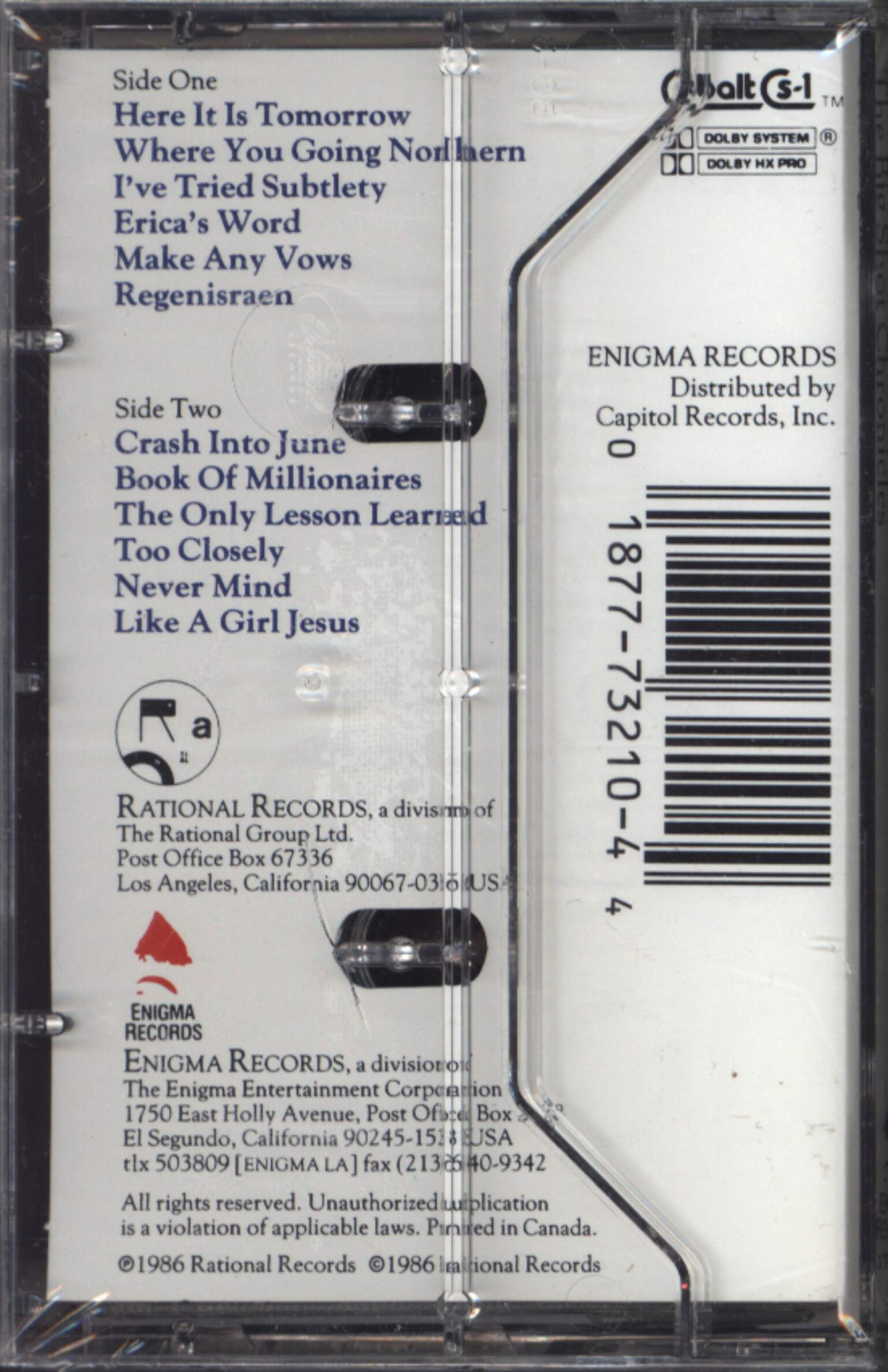Game Theory: The Big Shot Chronicles, Compact Cassette