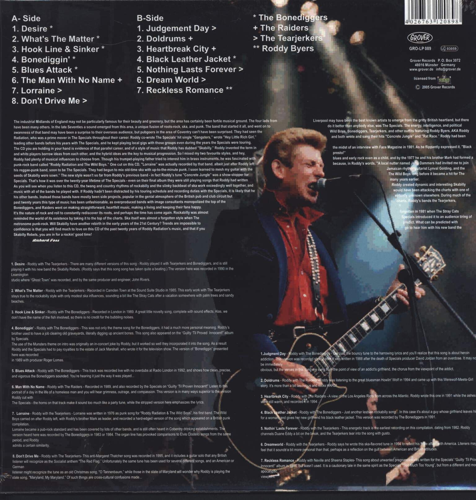 Roddy Radiation: Skabilly Rebel: The Roddy Radiation Anthology, LP (Vinyl)