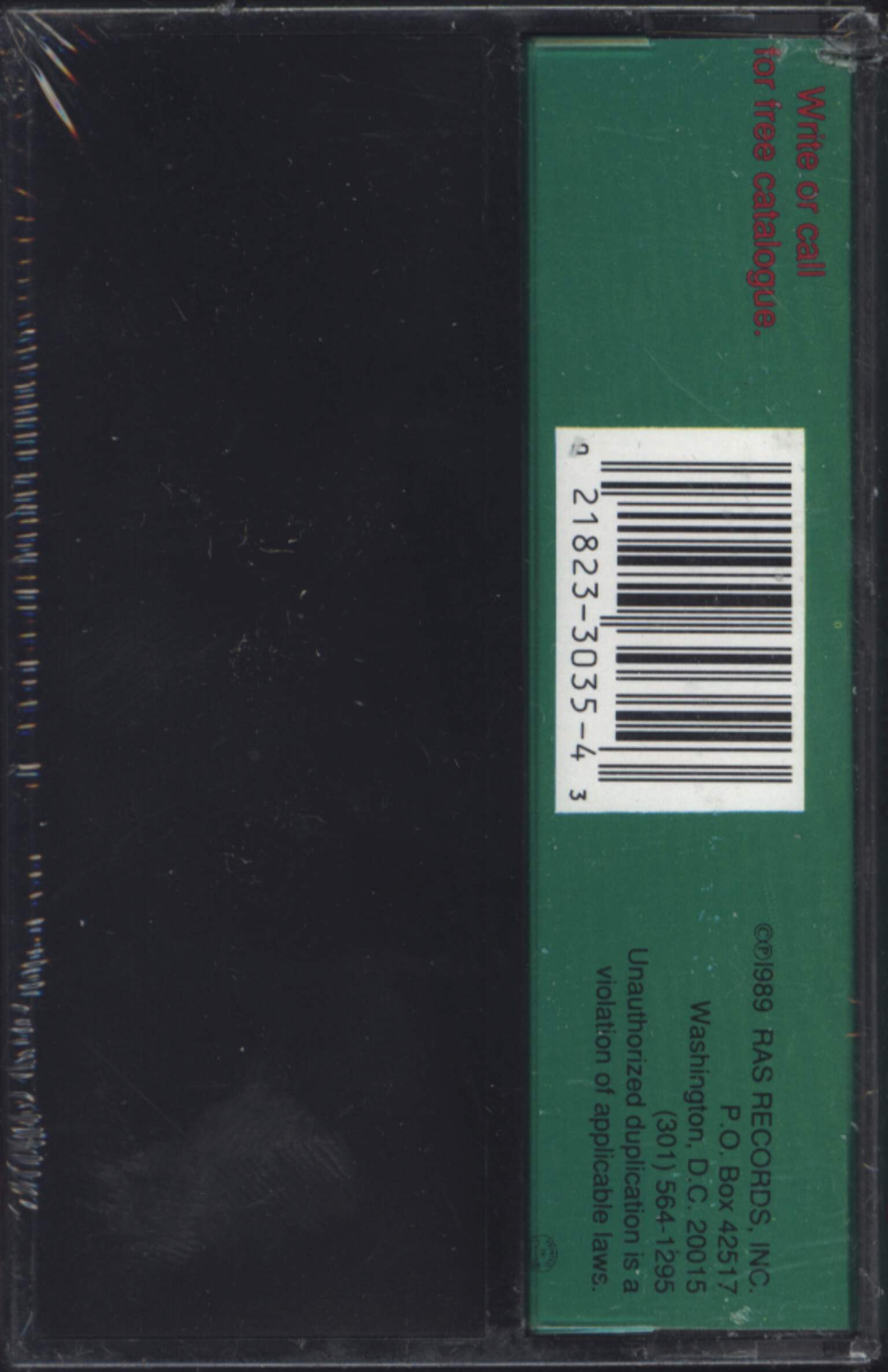 Mikey Dread: Happy Family, Compact Cassette