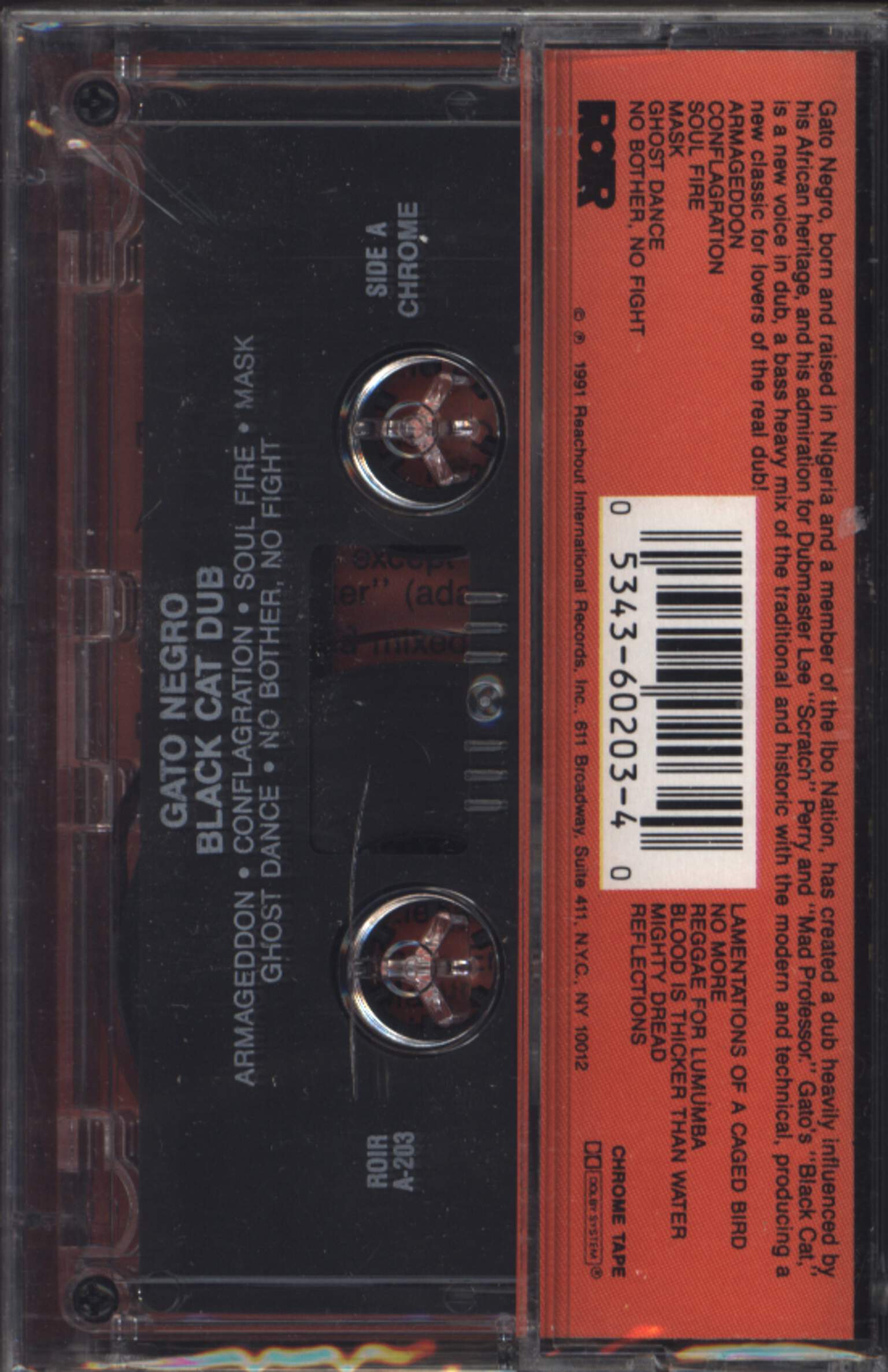 Gato Negro: Black Cat Dub, Compact Cassette