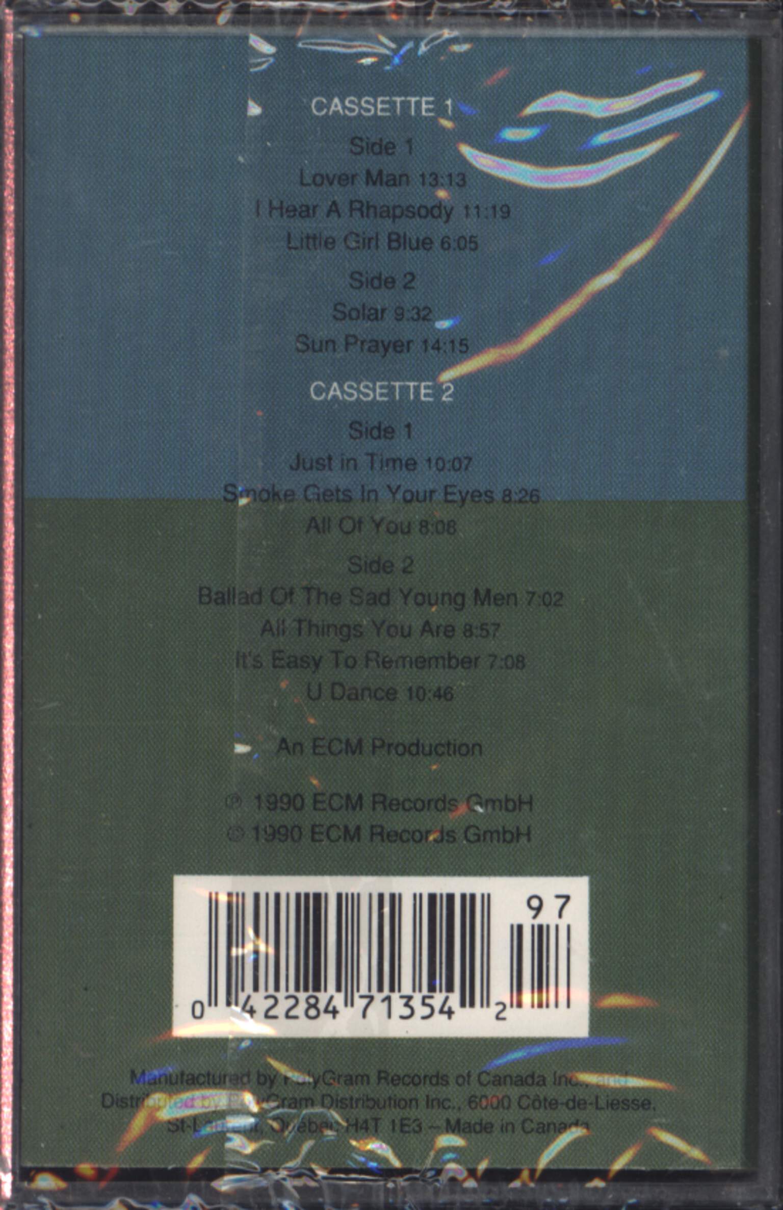 Keith Jarrett Trio: Tribute, Compact Cassette