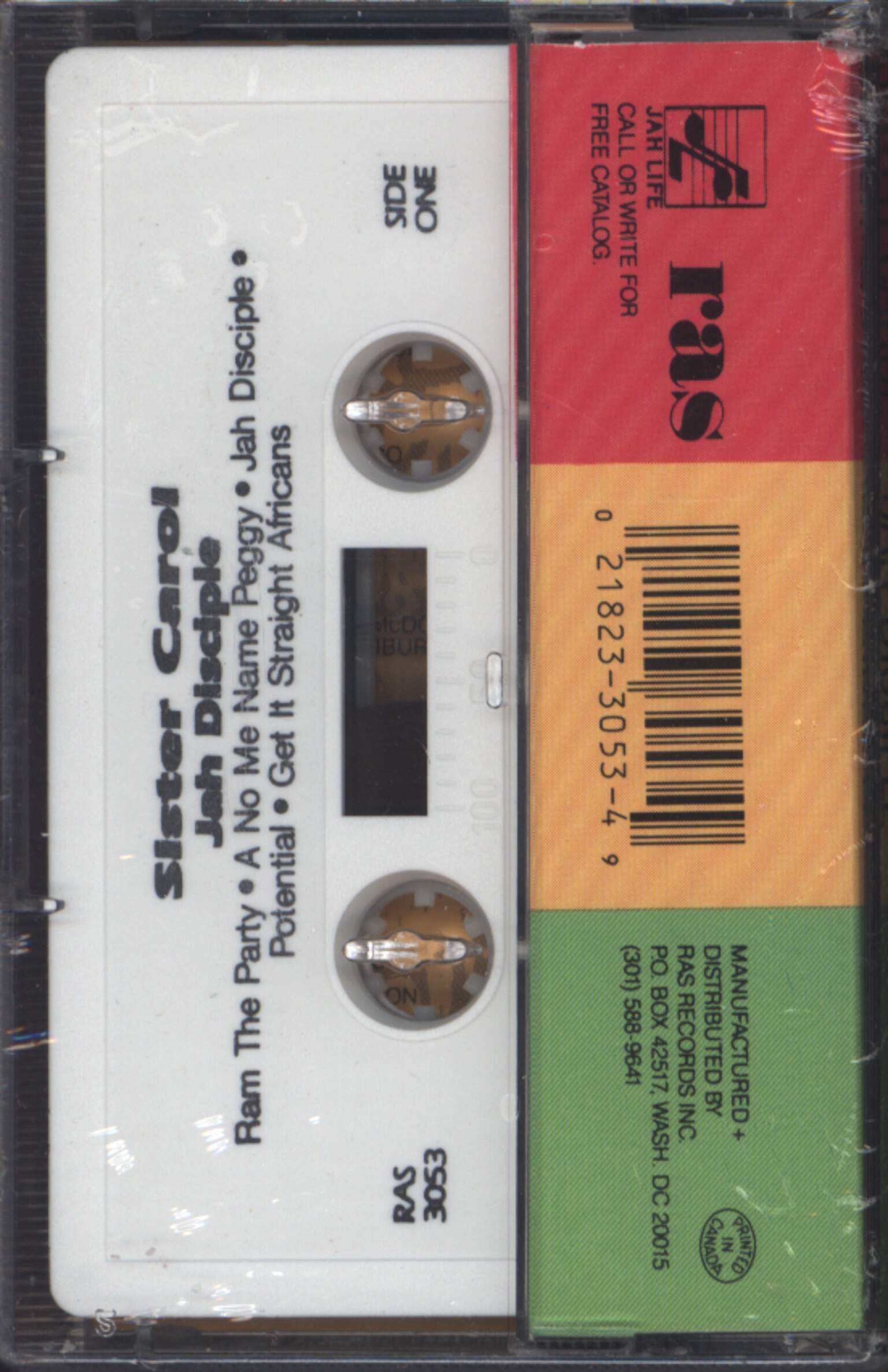 Sister Carol: Jah Disciple, Compact Cassette