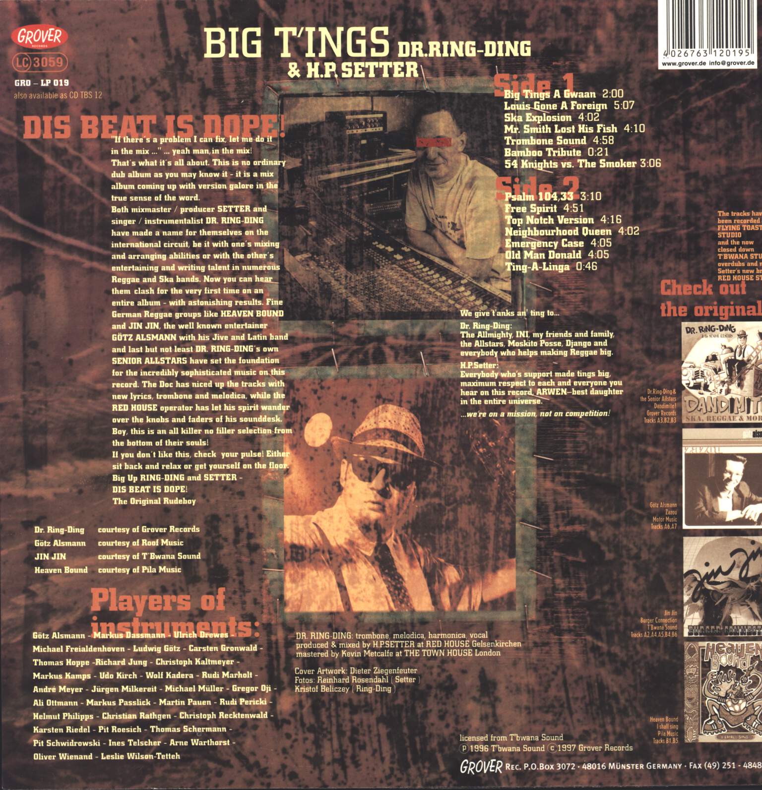 Dr. Ring-Ding: Big T'ings, LP (Vinyl)