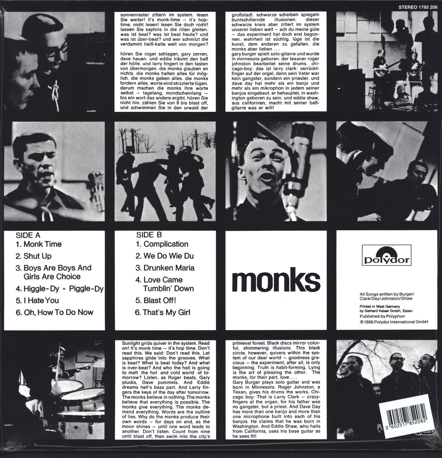 The Monks: Black Monk Time, LP (Vinyl)