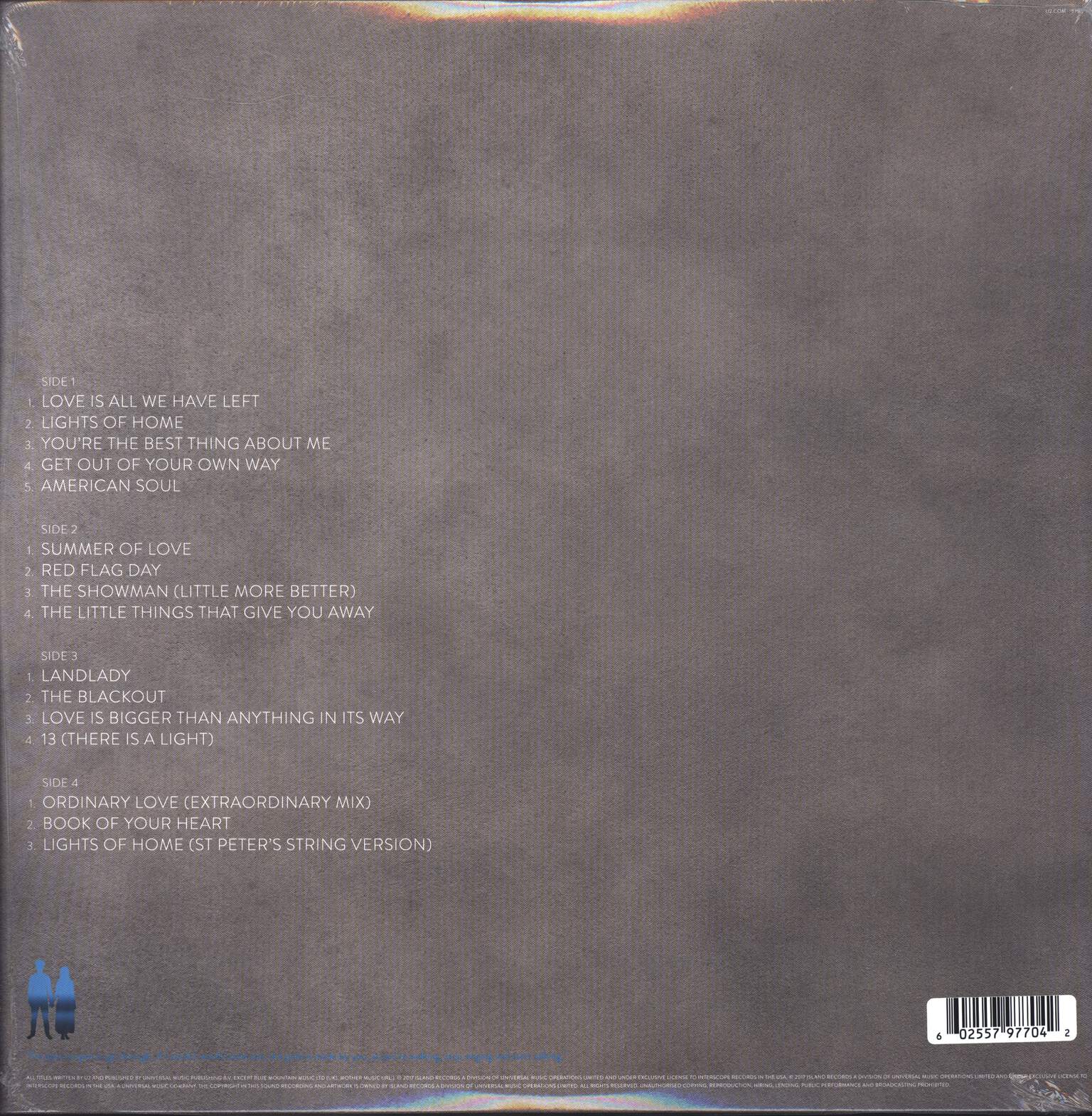 U2: Songs Of Experience, 2×LP (Vinyl)