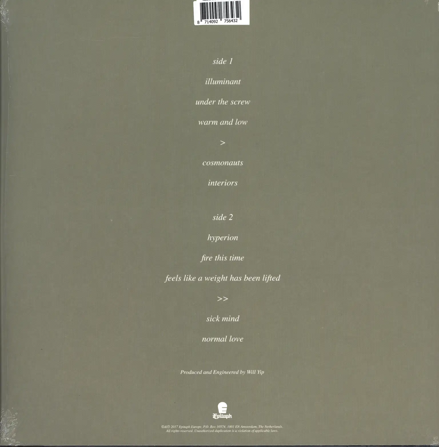 Quicksand: Interiors, LP (Vinyl)