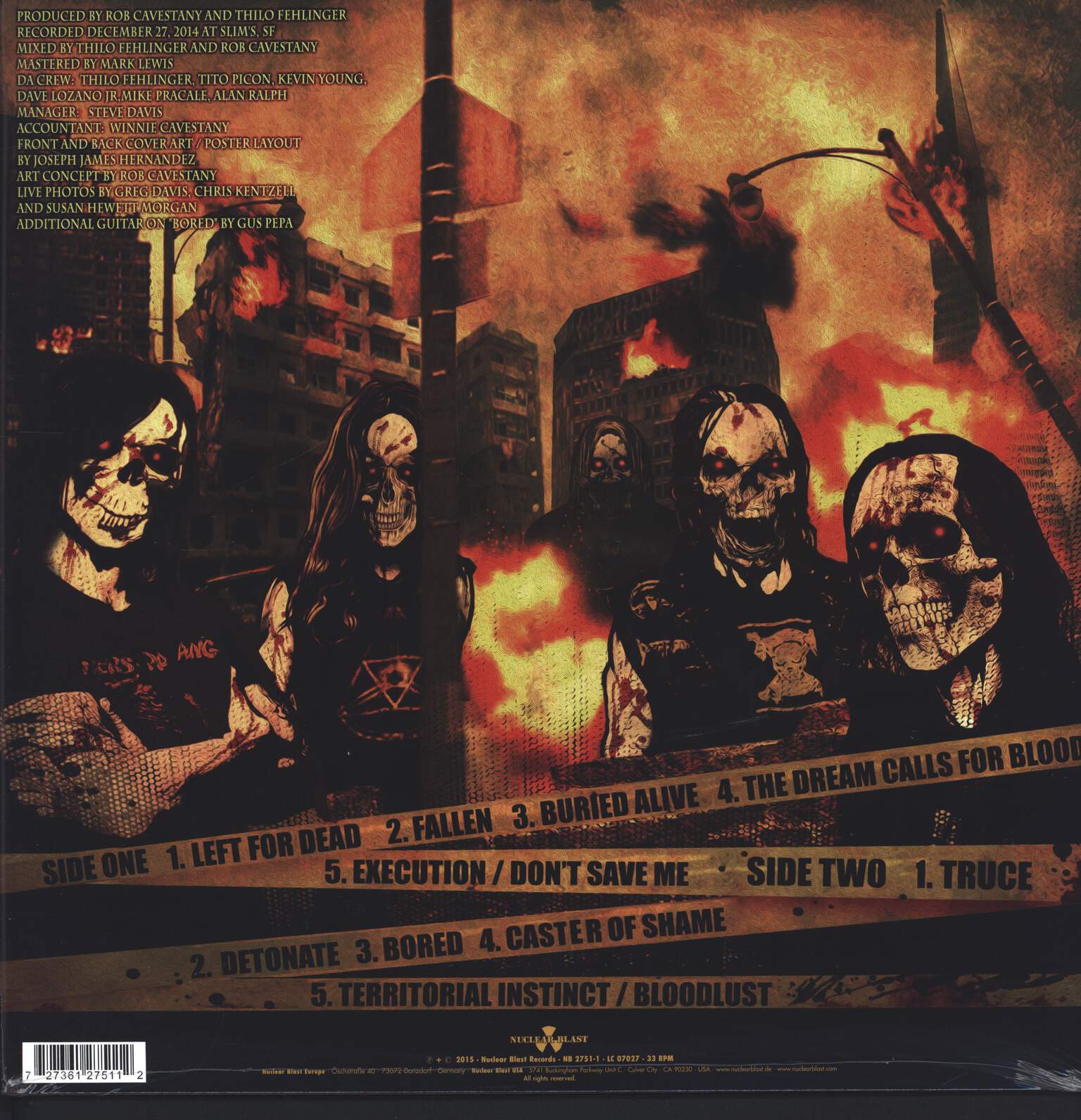 Death Angel: The Bay Calls For Blood (Live In San Francisco), LP (Vinyl)