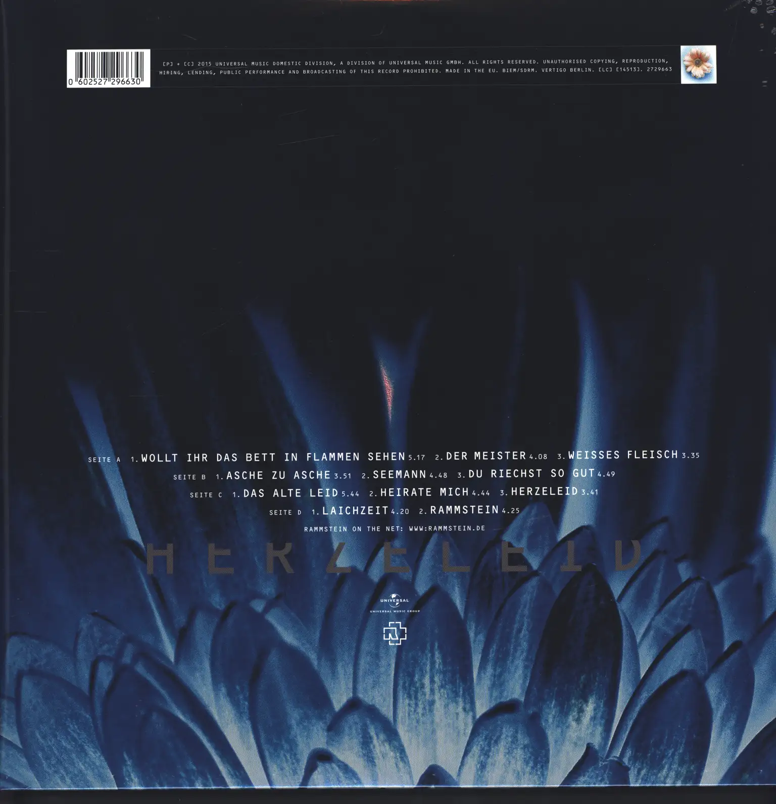 Rammstein: Herzeleid, LP (Vinyl)