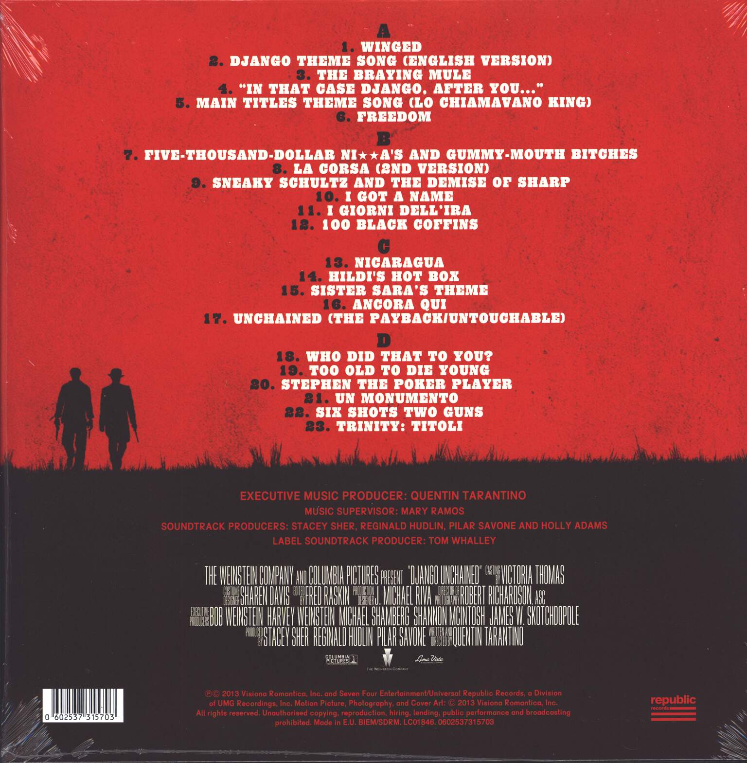 Various: Django Unchained: Original Motion Picture Soundtrack, 2×LP (Vinyl)