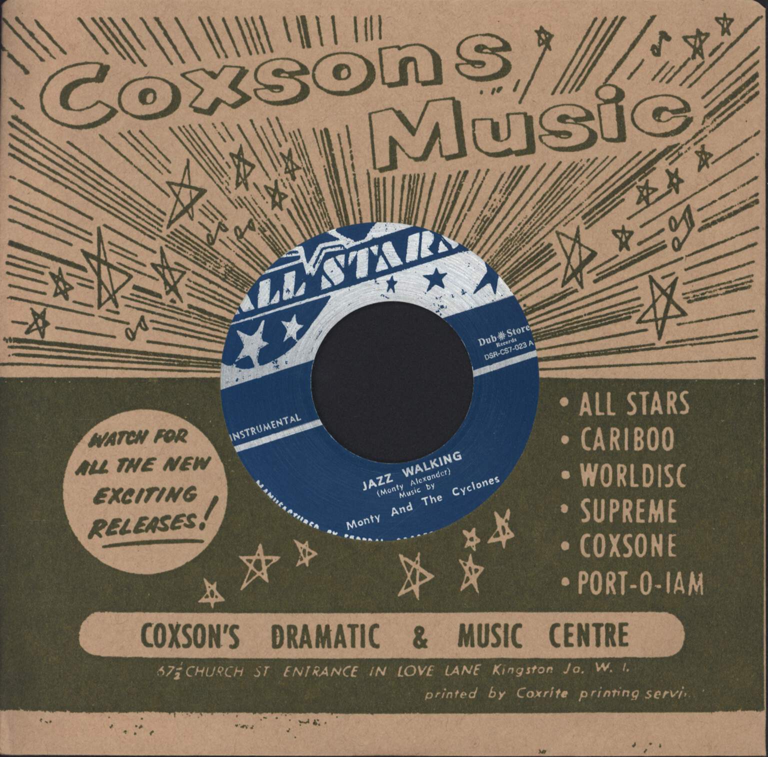 Monty Alexander: Jazz Walking / Just Cool, 7" Single (Vinyl)