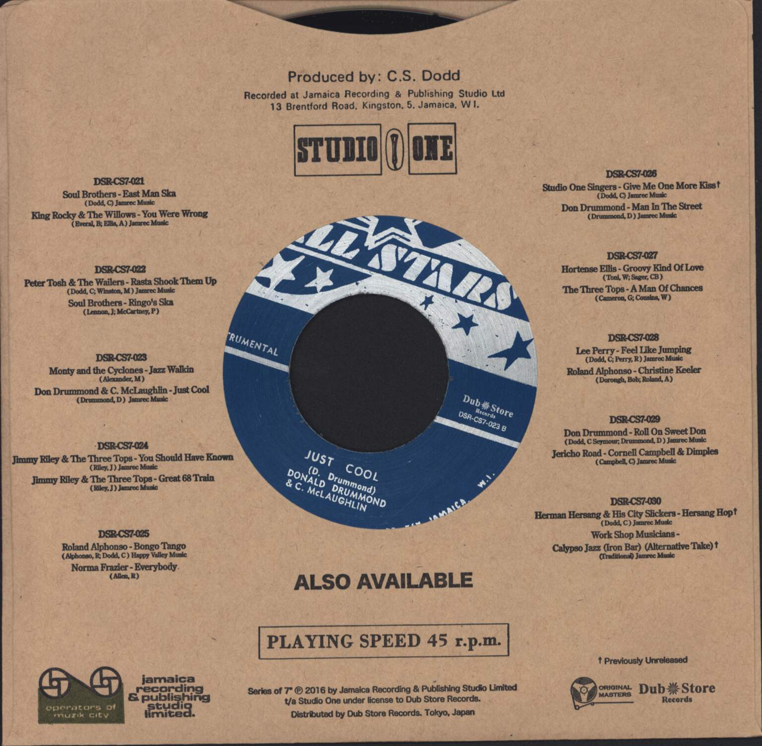 Monty Alexander: Jazz Walking / Just Cool, 7" Single (Vinyl)
