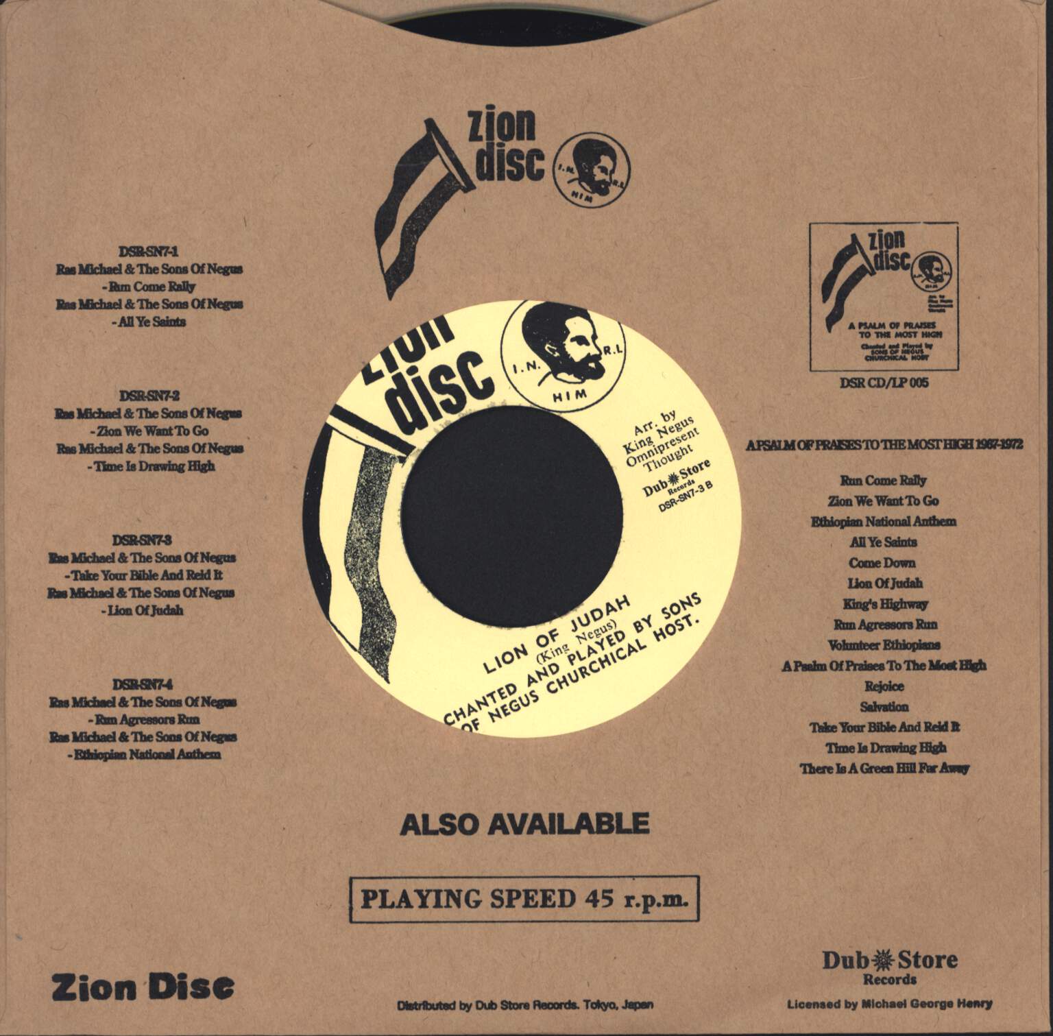 The Sons Of Negus: Take Your Bible And Read It, 7" Single (Vinyl)