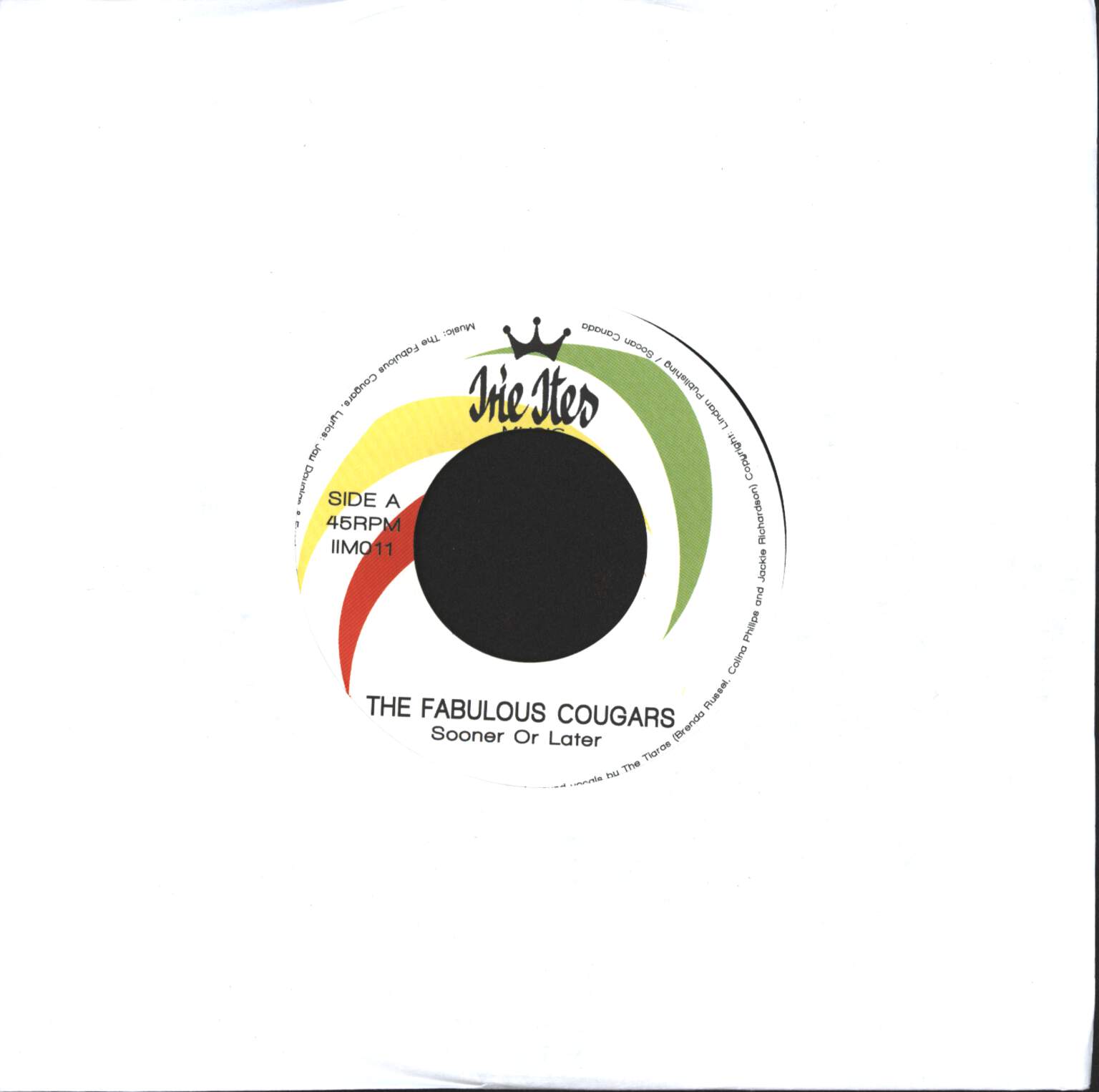 The Fabulous Cougars: Sooner Or Later / My Wicked Angel, 7" Single (Vinyl)
