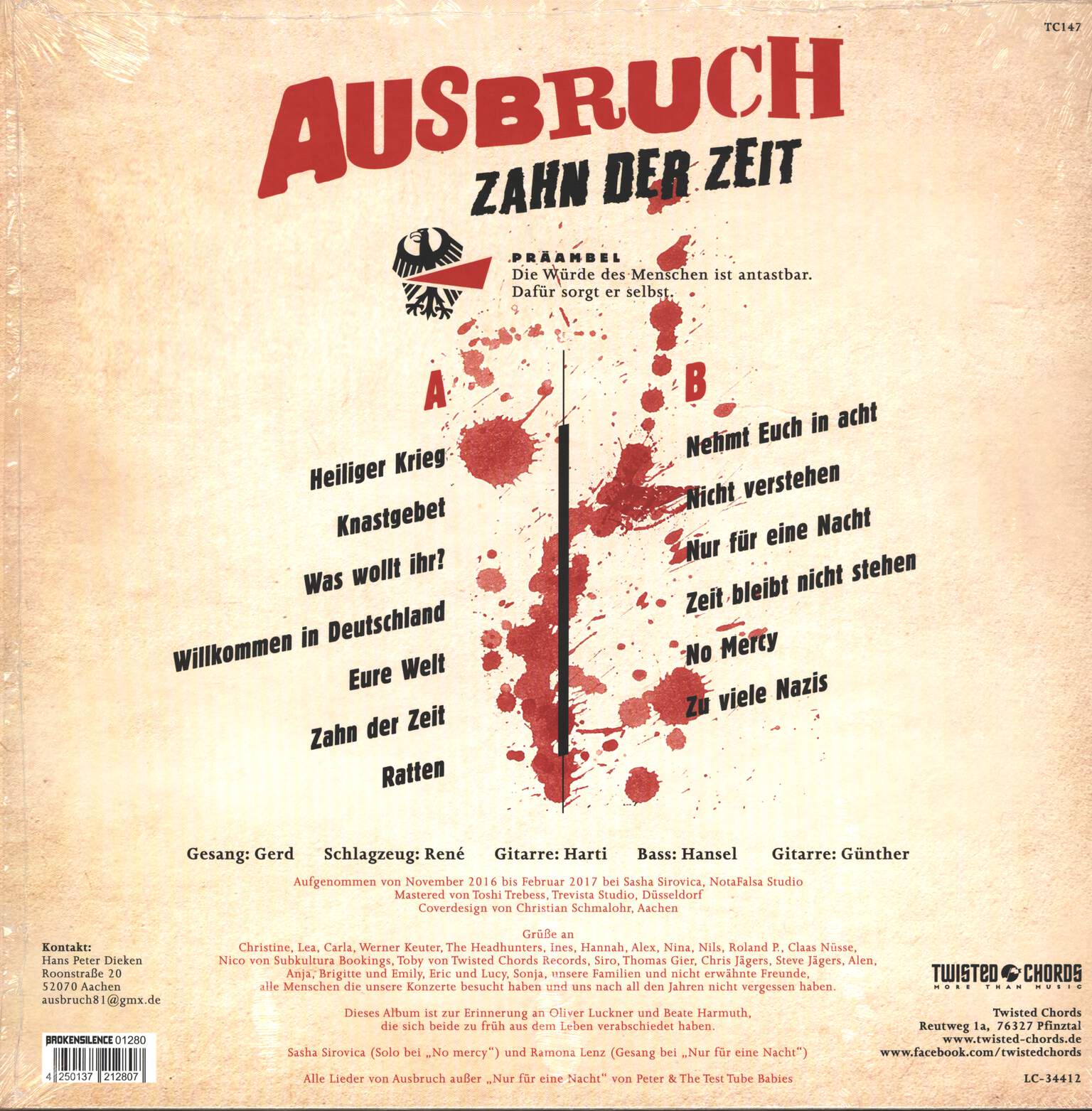 Ausbruch: Zahn Der Zeit, LP (Vinyl)