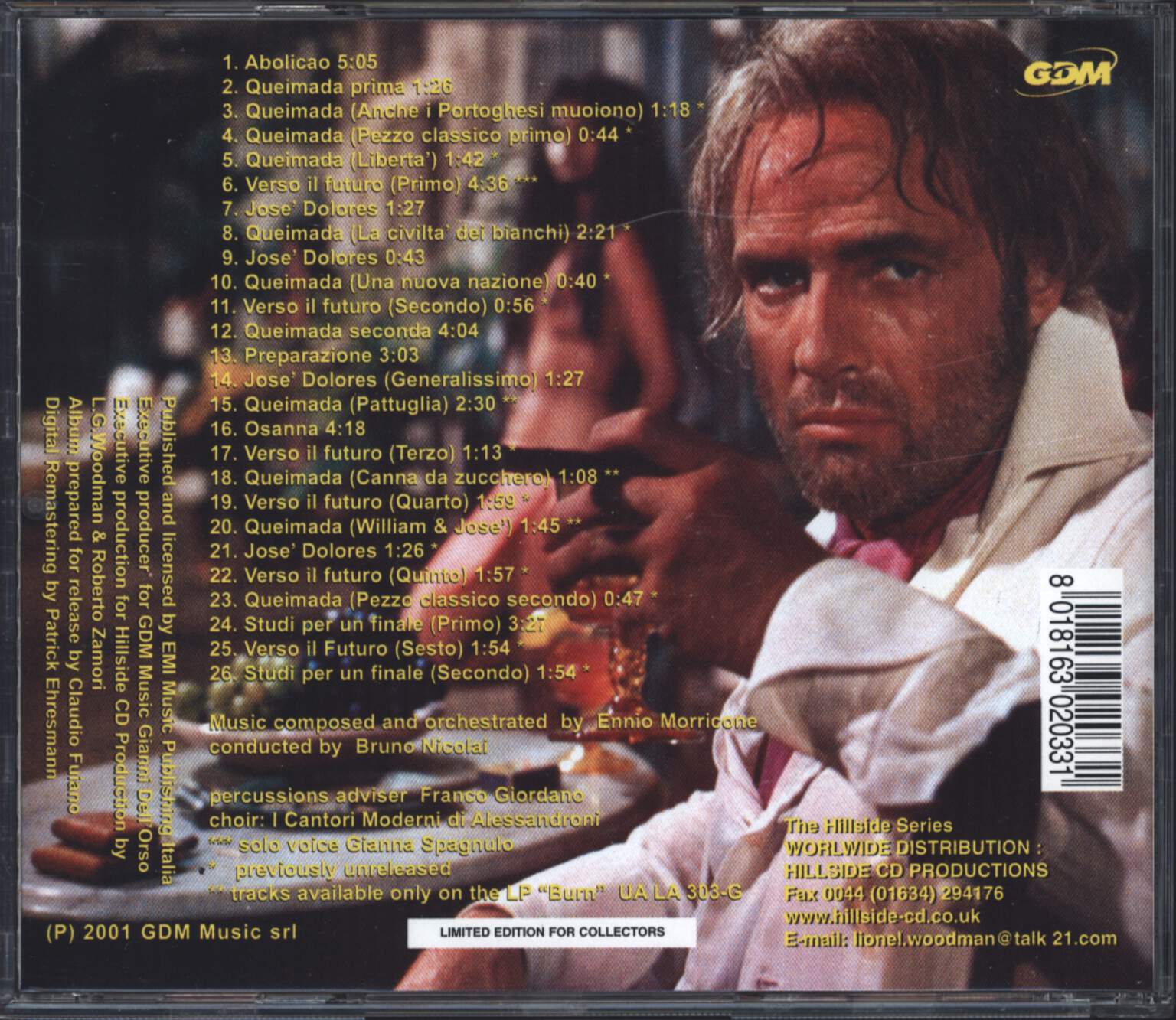Ennio Morricone: Queimada, CD