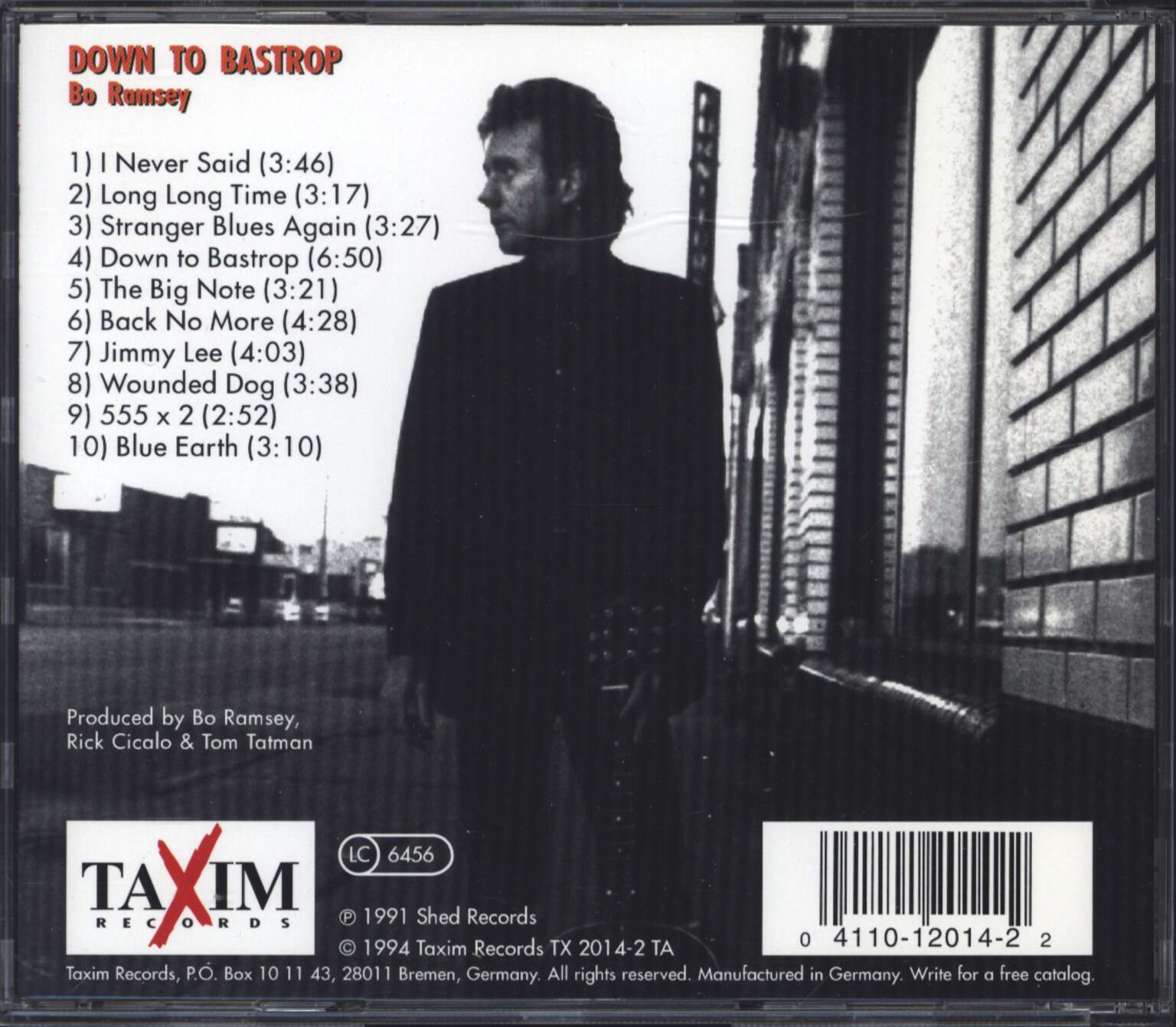 Bo Ramsey: Down To Bastrop, CD