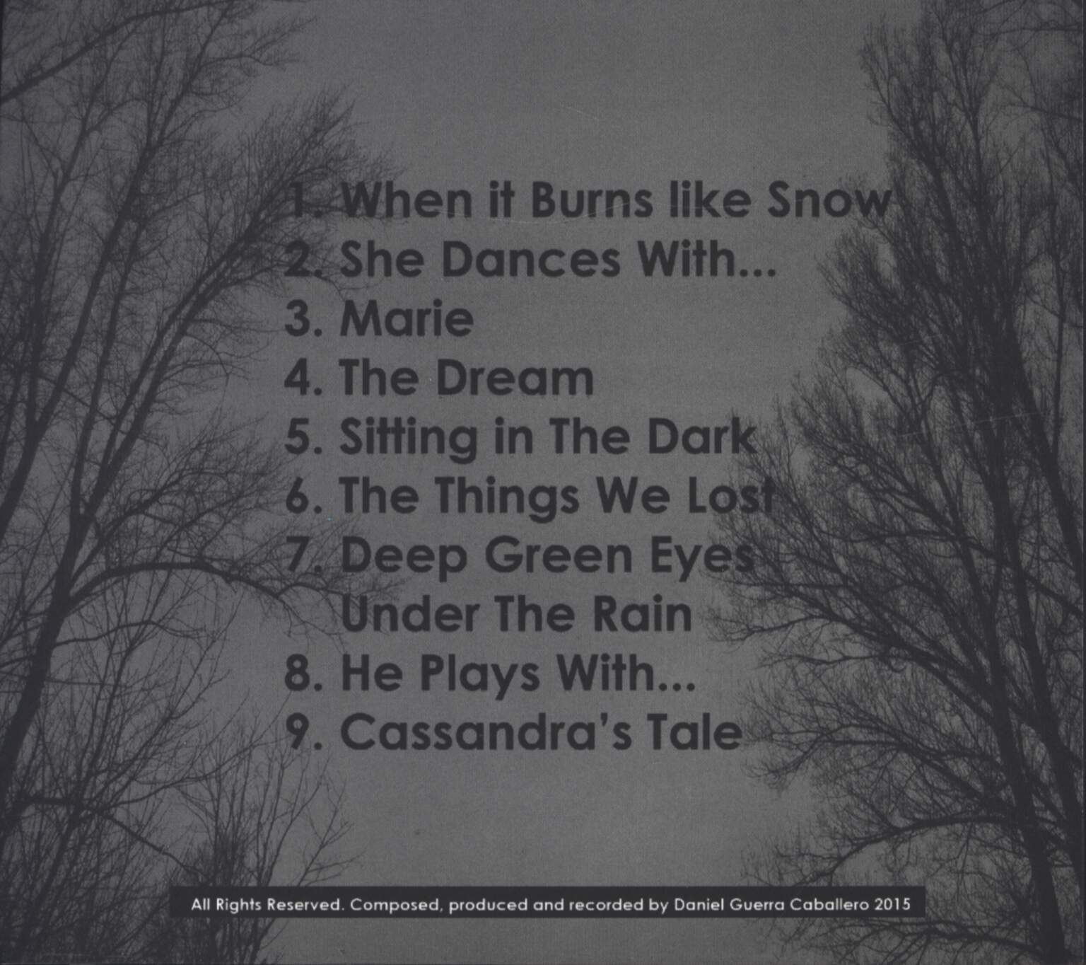 Under The Rain: When it Burns Like Snow, CD