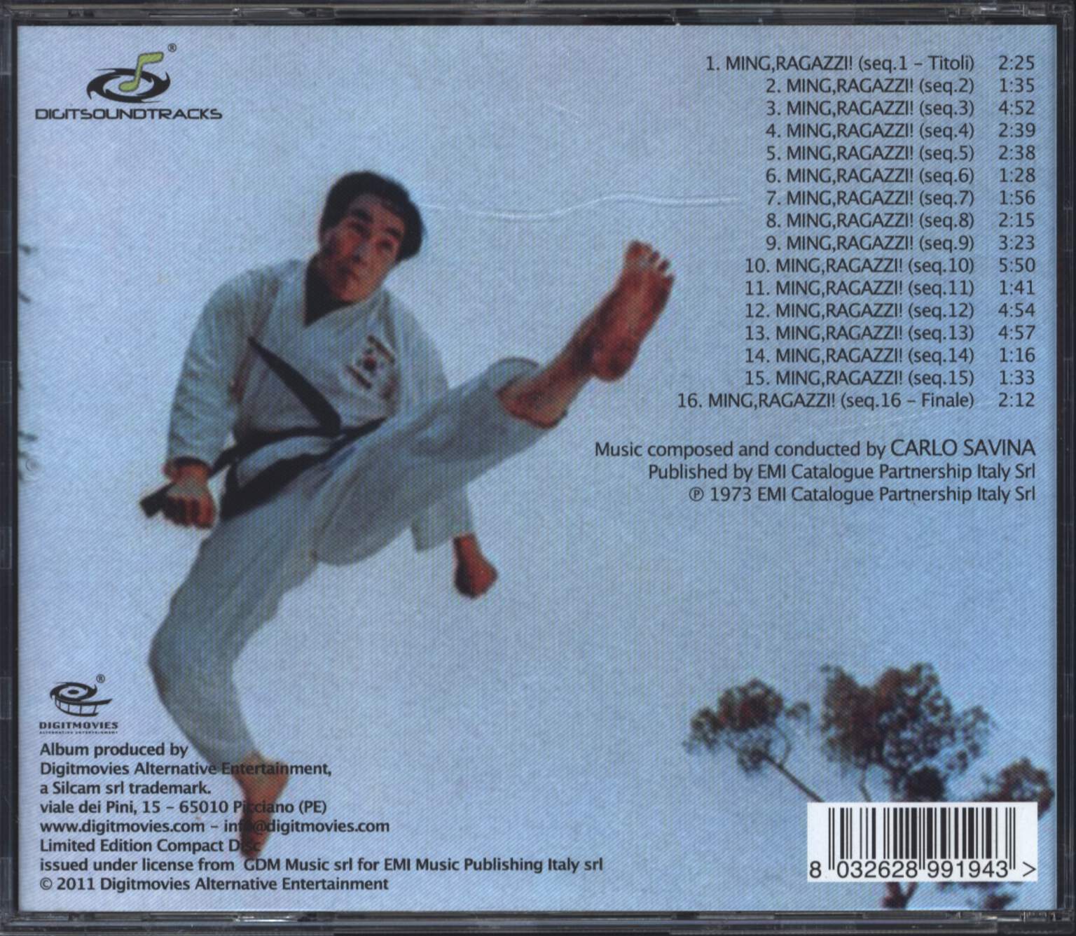 Carlo Savina: Ming,Ragazzi! Mr.Hercules Against Karate (Original Motion Picture Soundtrack In Full Stereo), CD