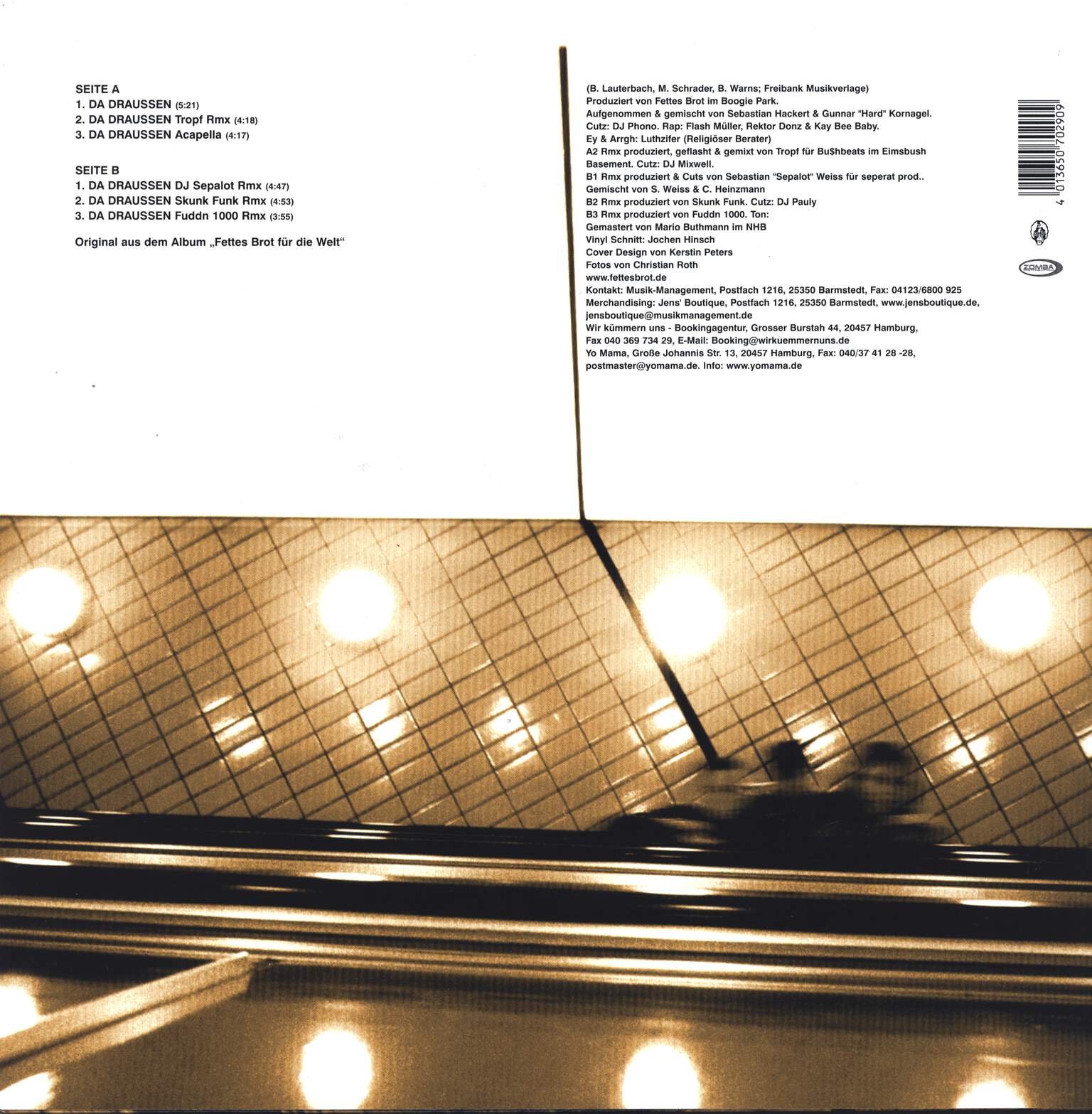 Fettes Brot: Da Draussen, 12" Maxi Single (Vinyl)