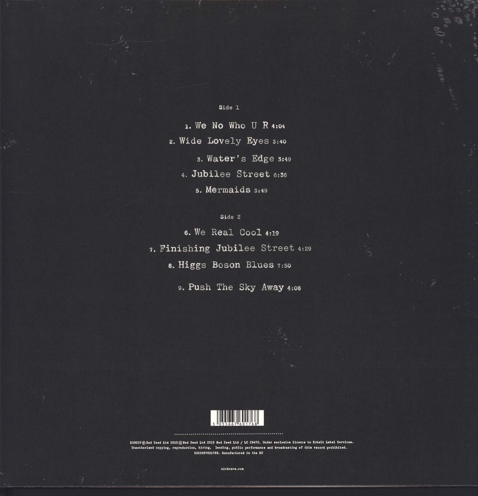 Nick Cave & The Bad Seeds: Push The Sky Away, LP (Vinyl)