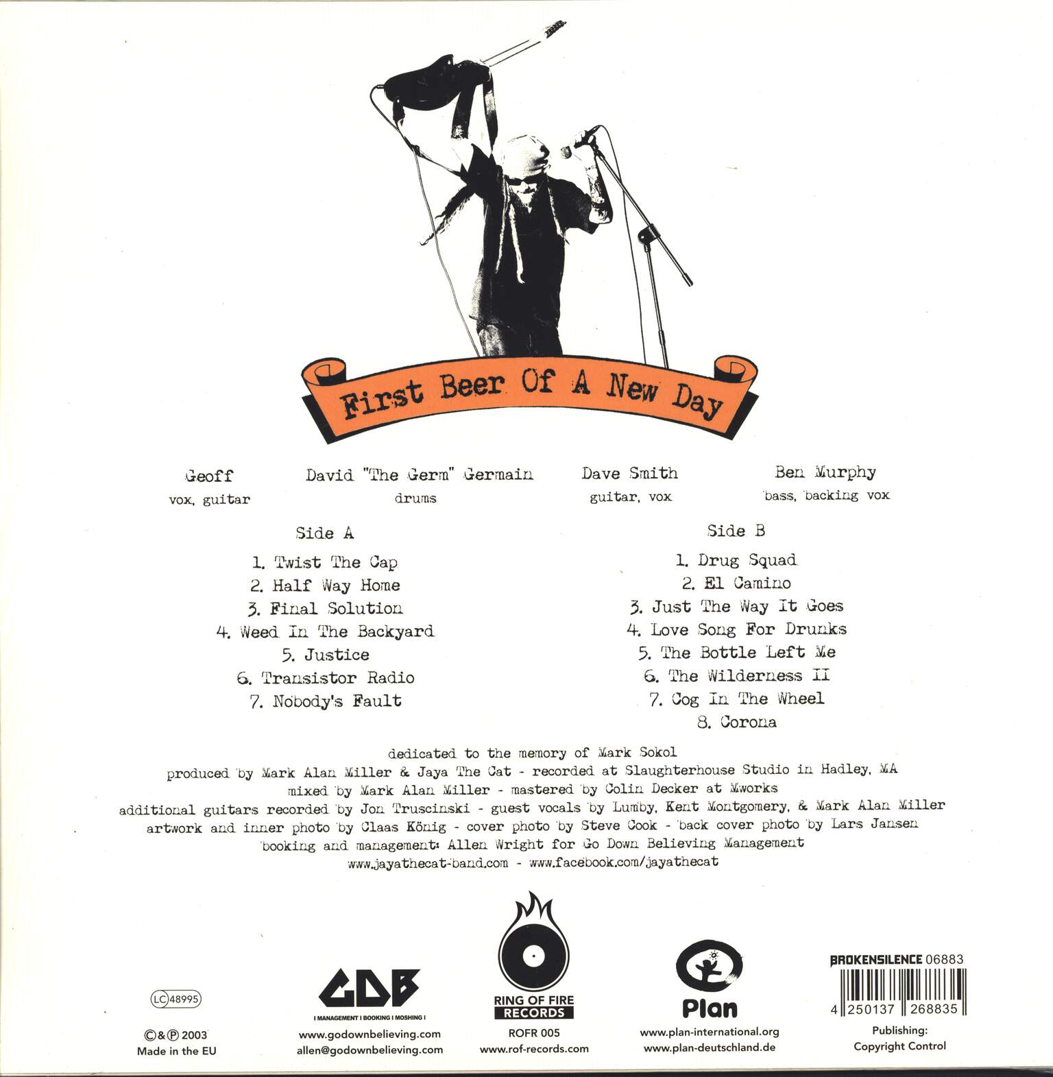 Jaya The Cat: First Beer Of A New Day, LP (Vinyl)