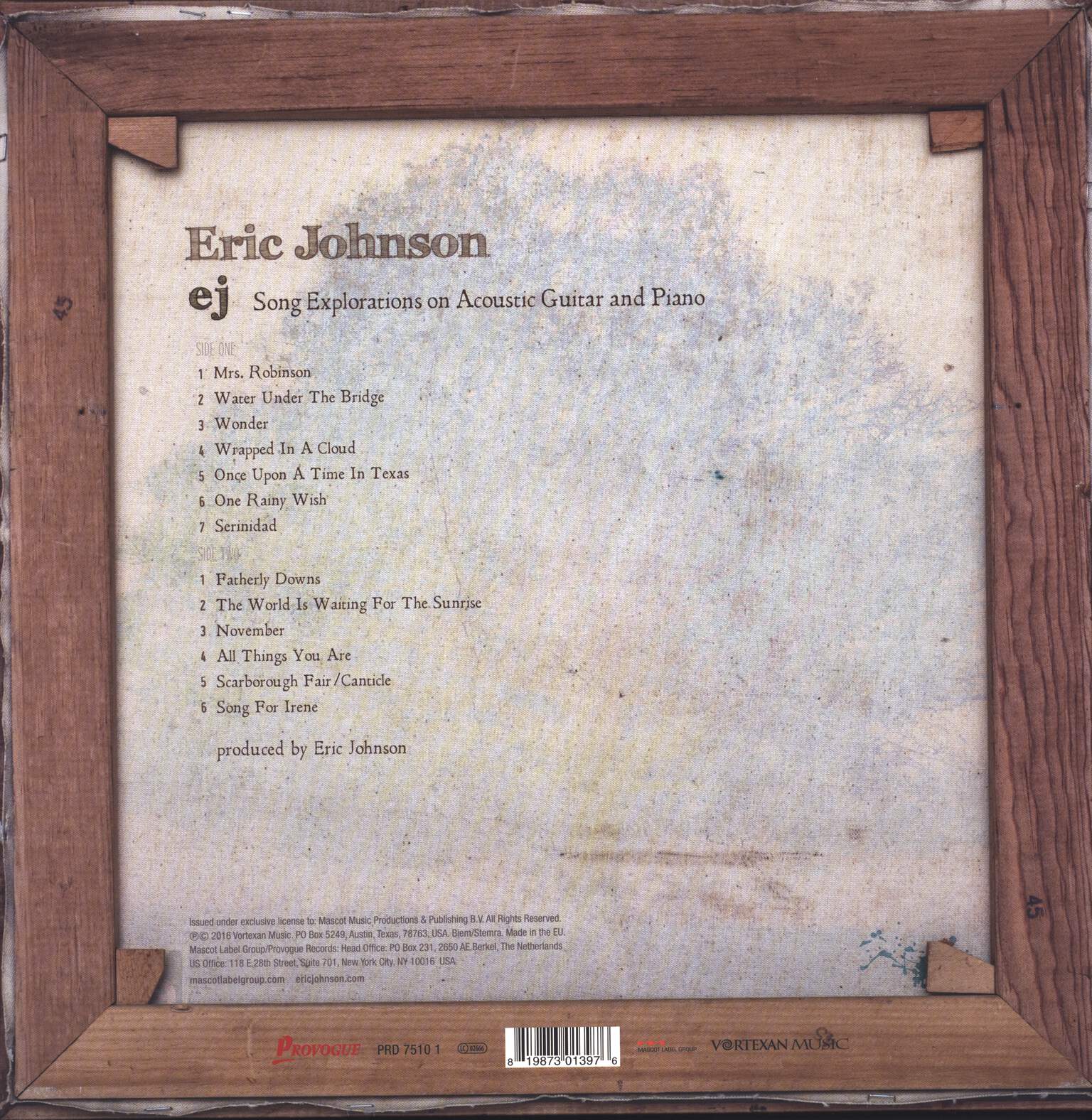 Eric Johnson: EJ, LP (Vinyl)