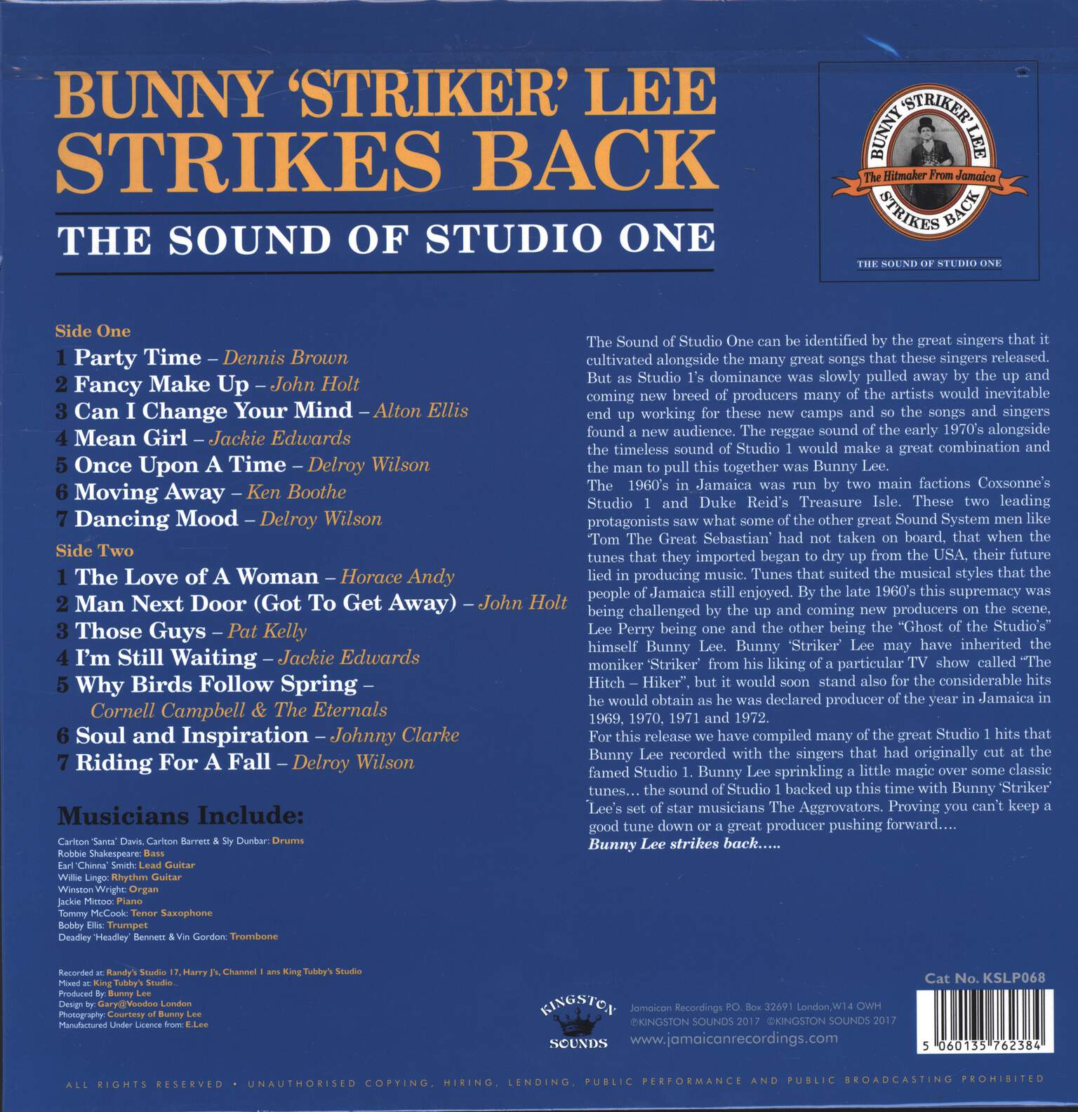 Bunny Lee: Bunny 'Striker' Lee Strikes Back (The Sound Of Studio One), LP (Vinyl)